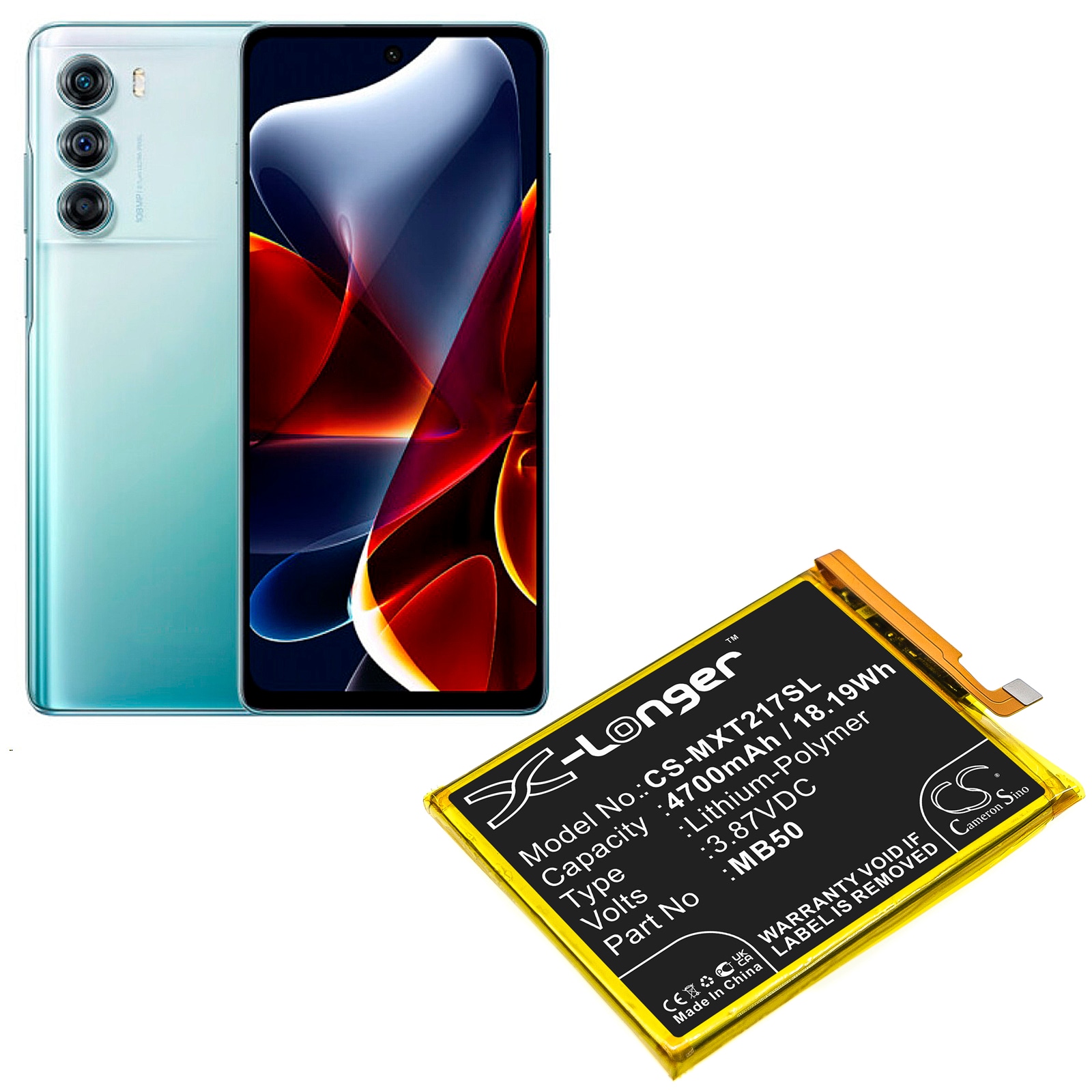 Batteri till SmartPhone, Mobil för Motorola Moto Edge S30, Moto Edge S30 5G 2021 m.fl.