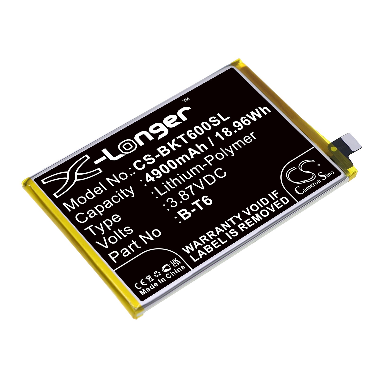 Batteri till SmartPhone, Mobil för VIVO IQOO Z6 5G, I2127