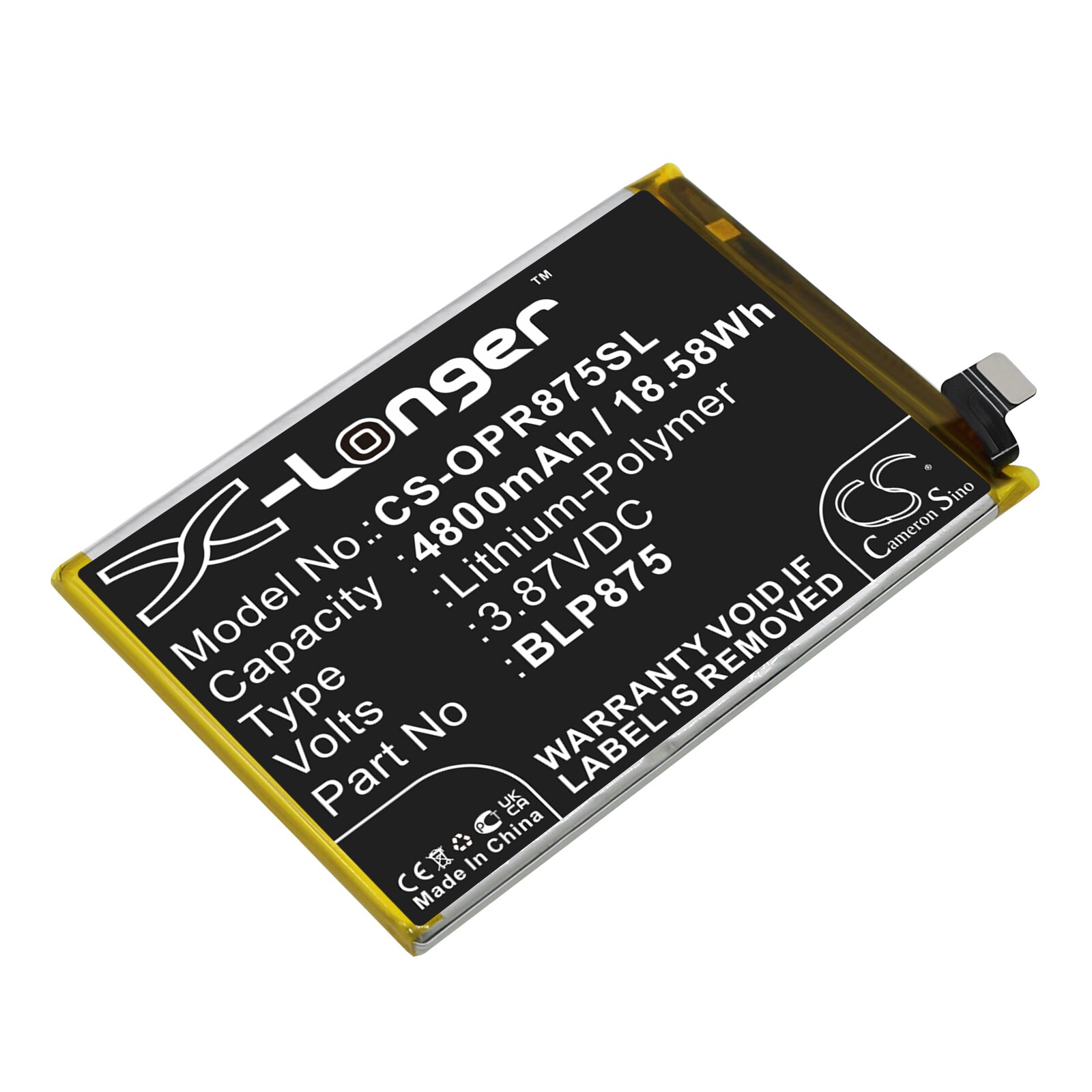 Batteri till SmartPhone, Mobil för OPPO Realme Q3s, Realme Narzo 50, RMX3286