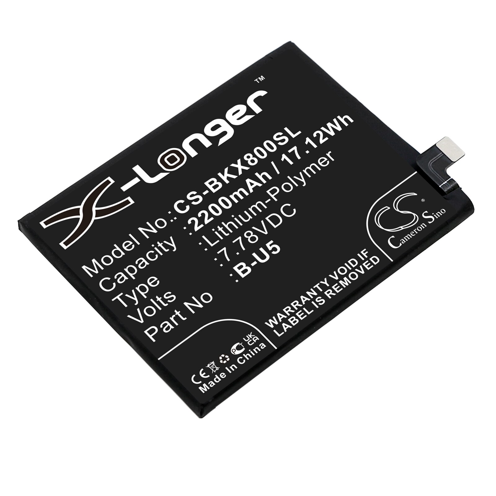 Batteri till SmartPhone, Mobil för VIVO X80, V2183A, V2144