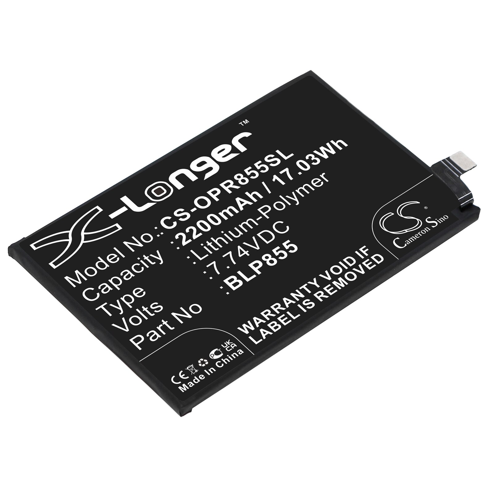 Batteri till SmartPhone, Mobil för OPPO Reno6 Pro 5G, PEPM00