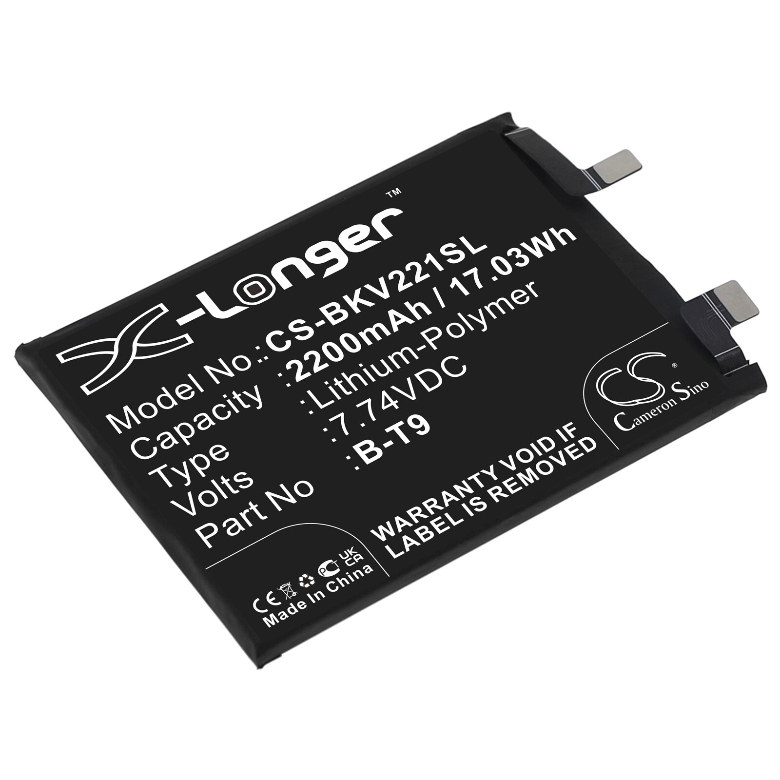 Batteri till SmartPhone, Mobil för VIVO iQOO 10 5G, V2217A, iQOO 9T m.fl.