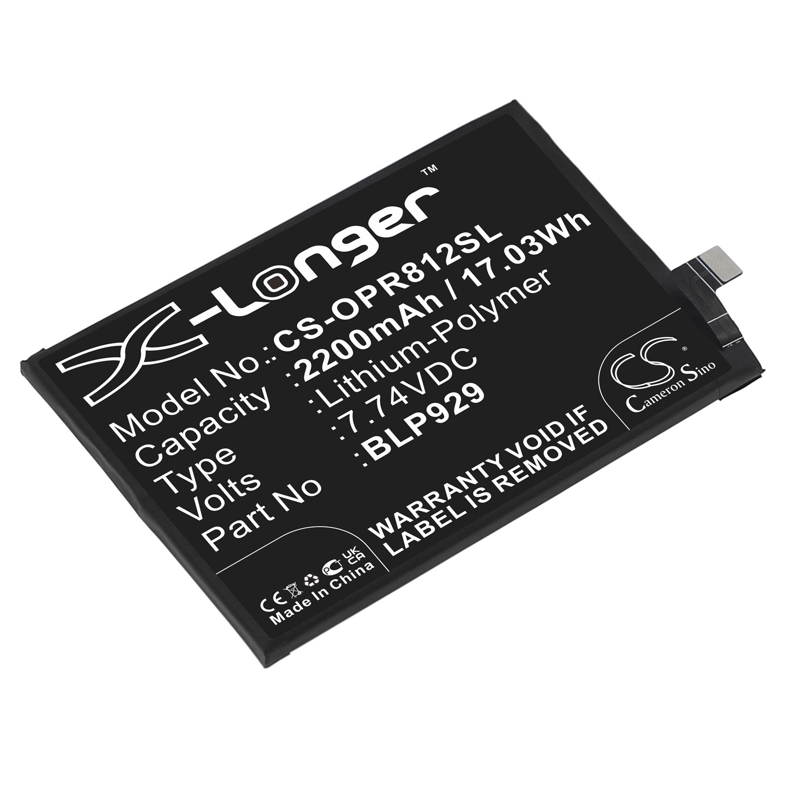 Batteri till SmartPhone, Mobil för OPPO Reno8 Pro+, PFZM10