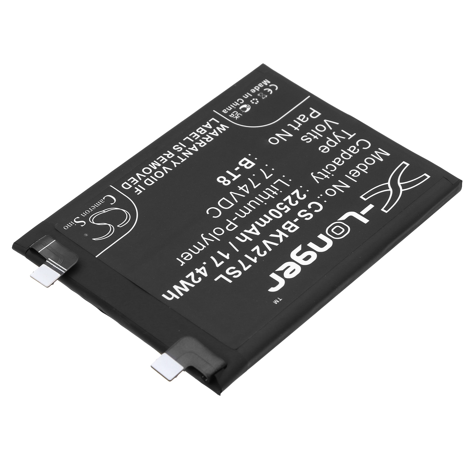 Batteri till SmartPhone, Mobil för VIVO iQOO 9 Pro, iQOO 9 Pro 5G, I2022 m.fl.