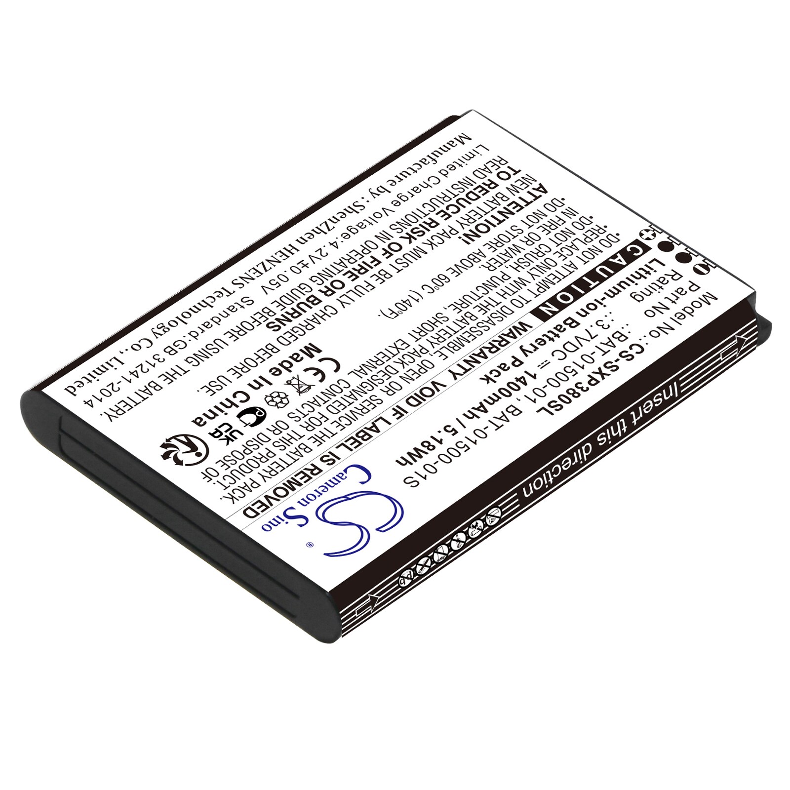 Batteri till SmartPhone, Mobil för Sonim XP3800, XP3