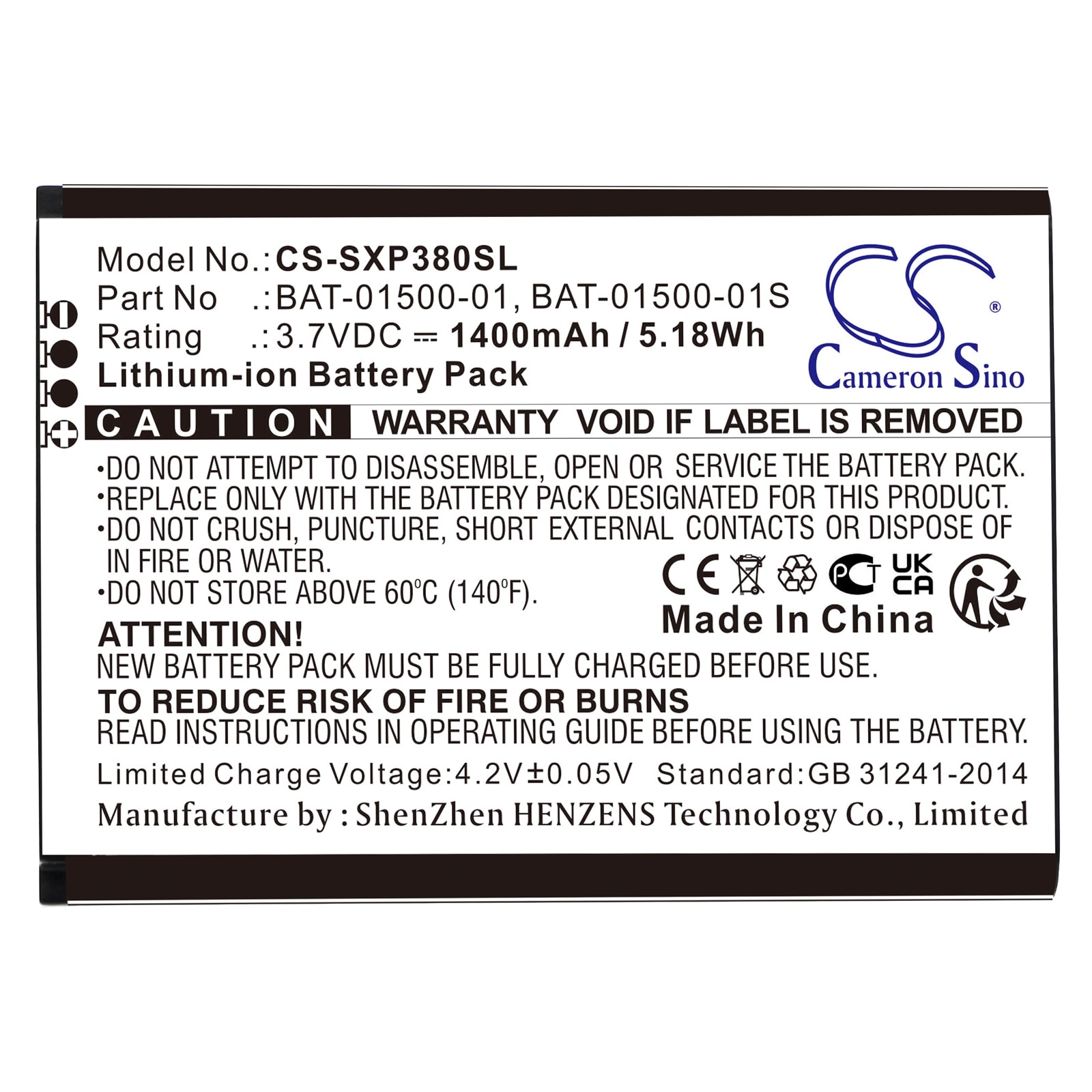Batteri till SmartPhone, Mobil för Sonim XP3800, XP3