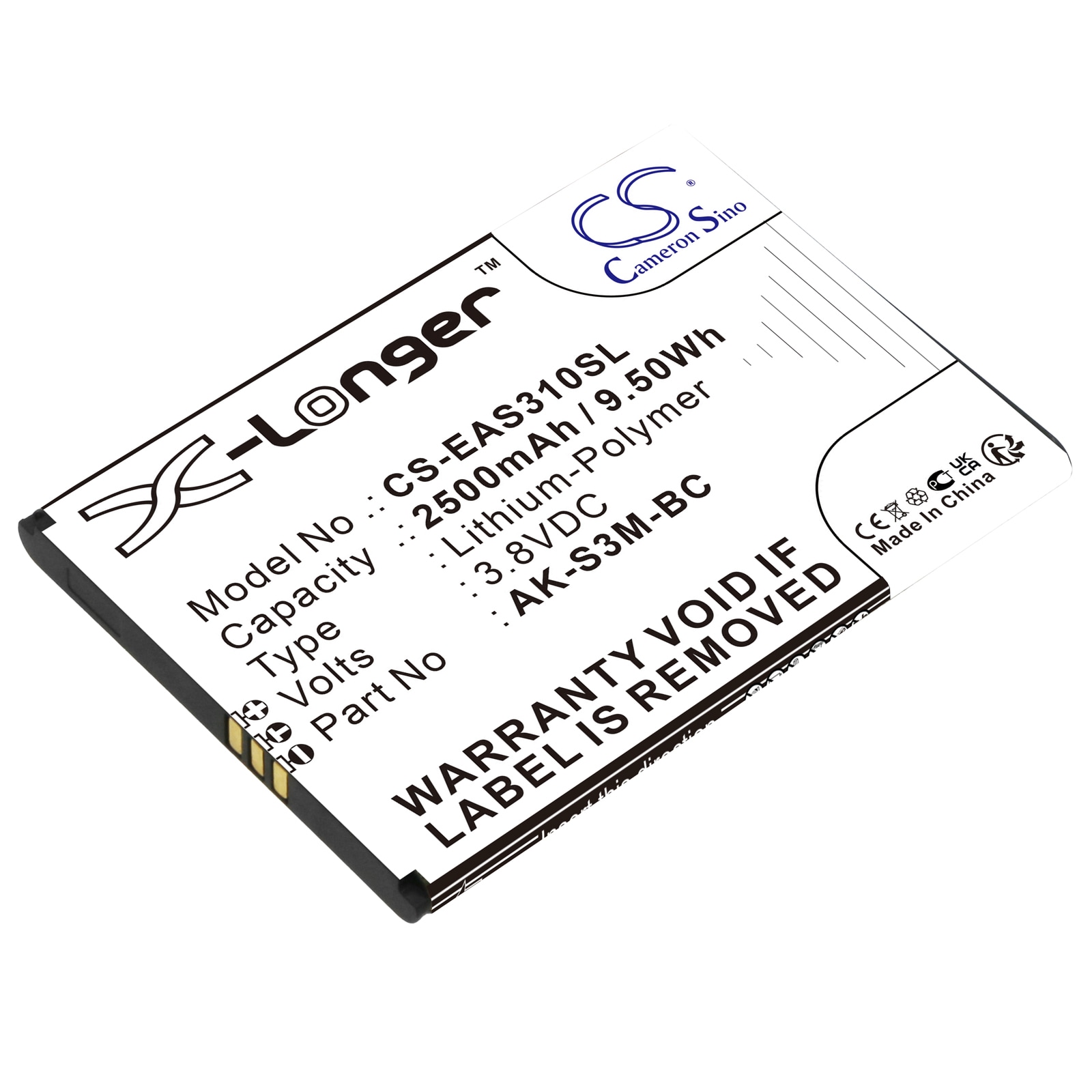 Batteri till SmartPhone, Mobil för Emporia Smart.4, Smart.3 Mini, Smart 4 m.fl.