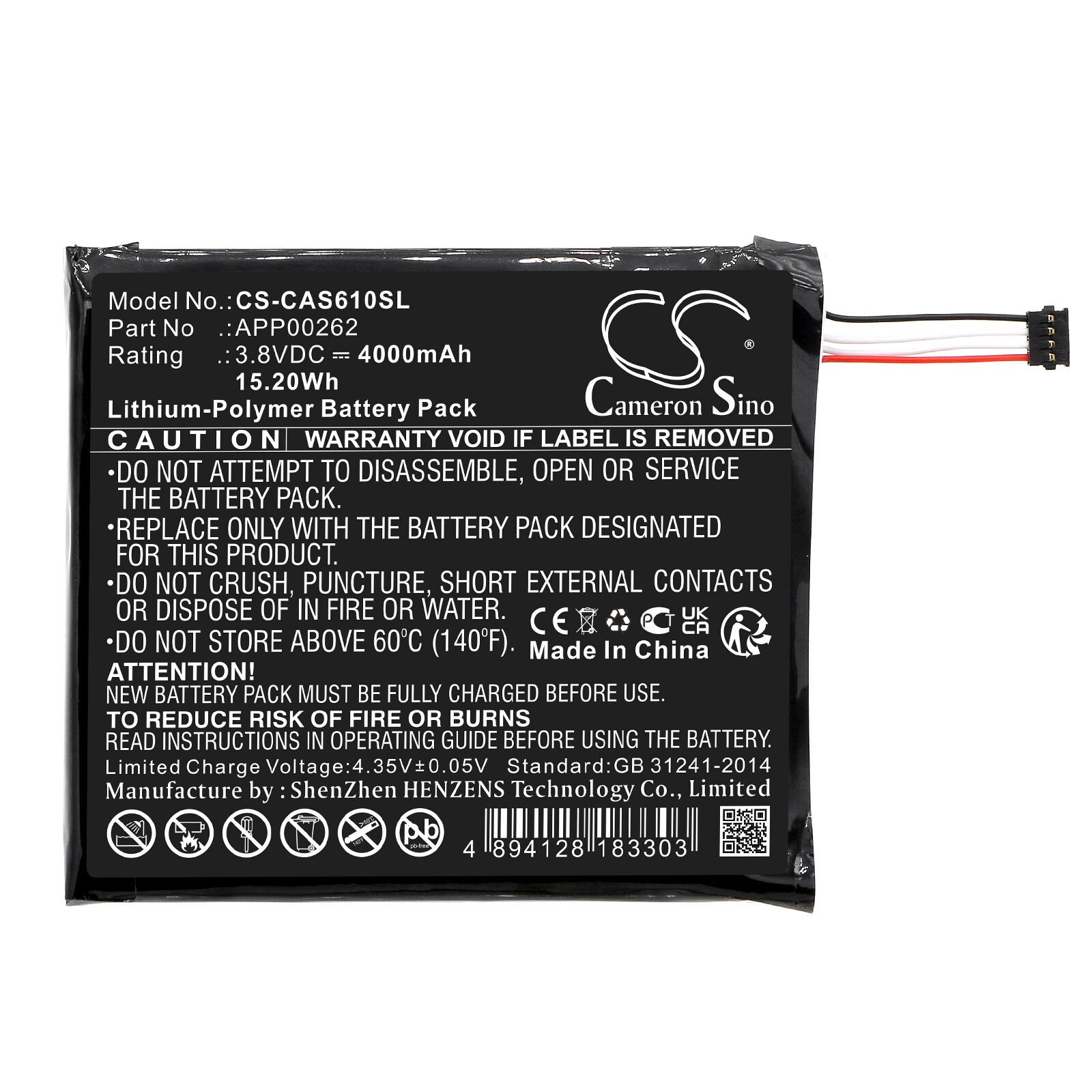 Batteri till SmartPhone, Mobil för CAT S61