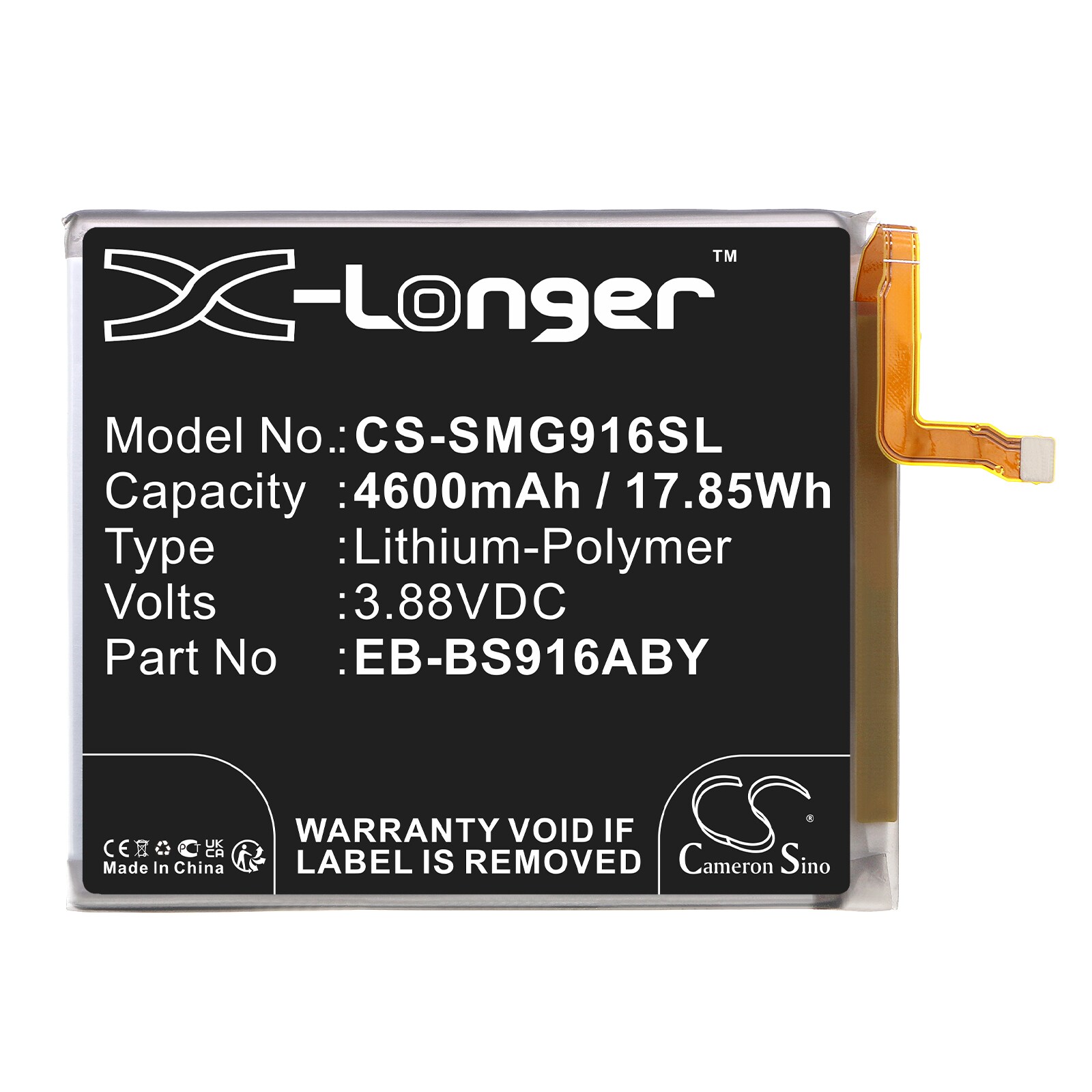 Batteri till SmartPhone, Mobil för Samsung Galaxy S23+, Galaxy S23 Plus, SM-S916B m.fl.