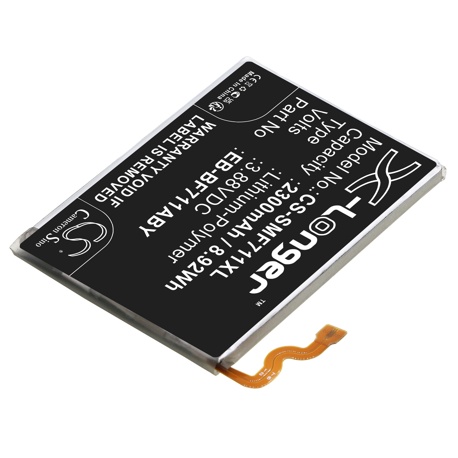 Batteri till SmartPhone, Mobil för Samsung Galaxy Z Flip 3, SM-F711B, SM-F711J m.fl.