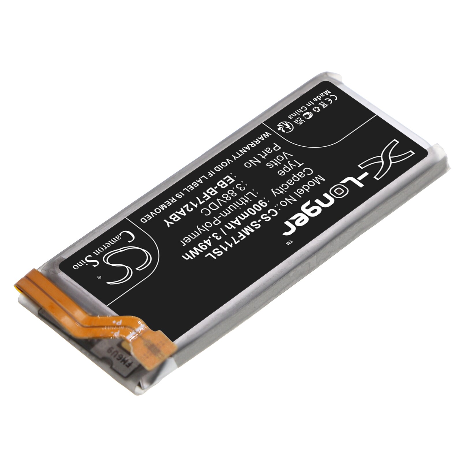 Batteri till SmartPhone, Mobil för Samsung Galaxy Z Flip 3, SM-F711B, SM-F711J m.fl.