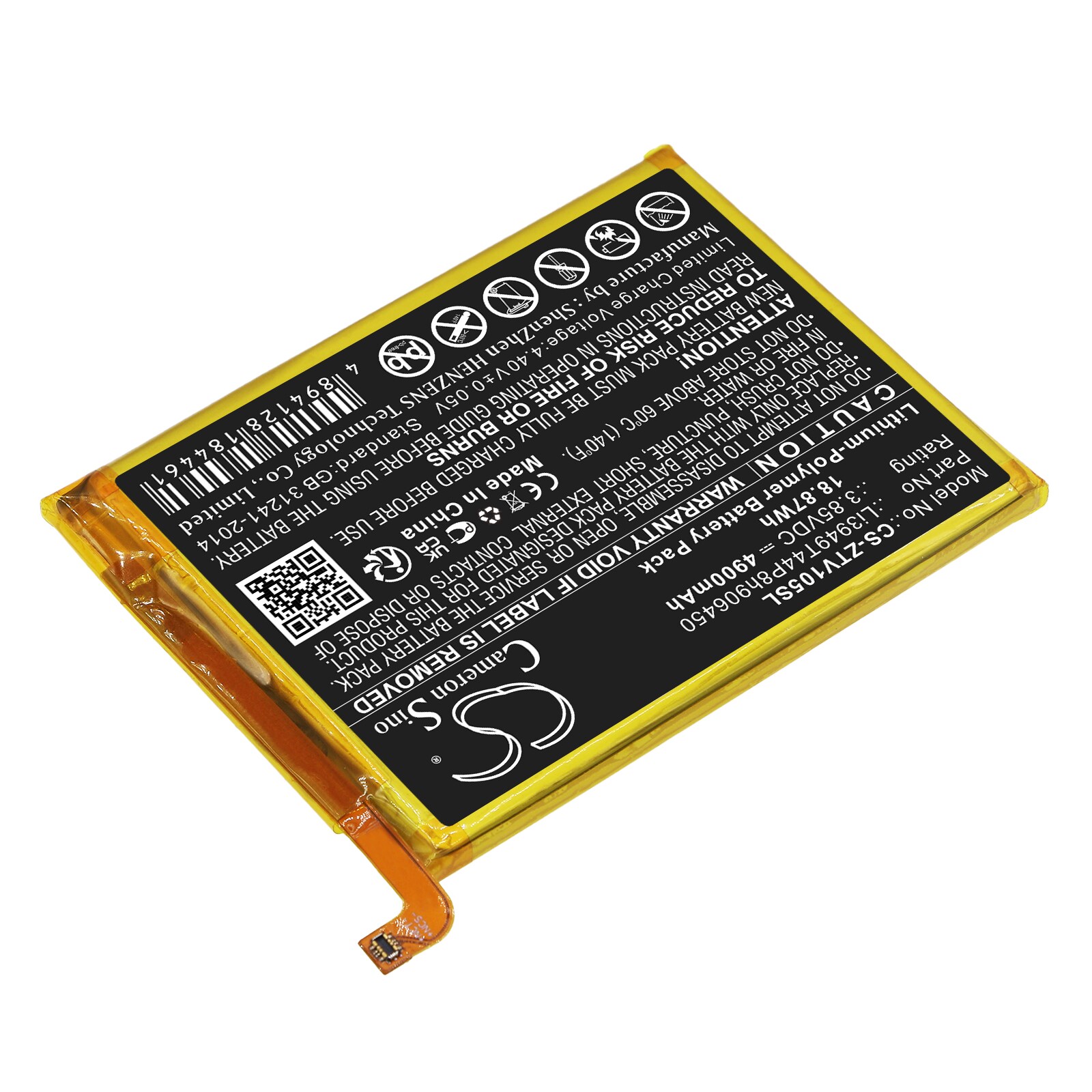 Batteri till SmartPhone, Mobil för ZTE Blade V Smart, V1050, Blade 20 Smart m.fl.