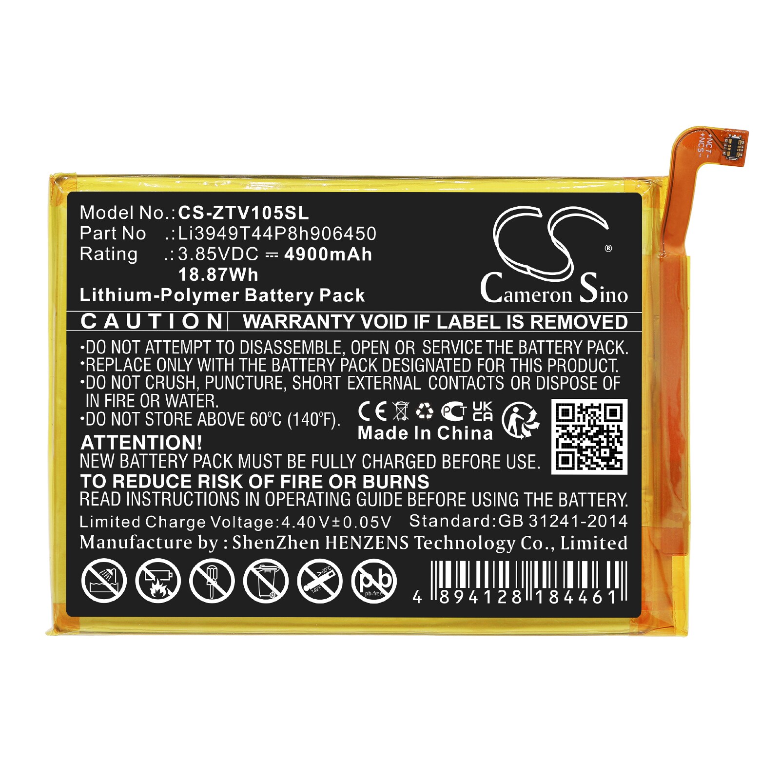 Batteri till SmartPhone, Mobil för ZTE Blade V Smart, V1050, Blade 20 Smart m.fl.