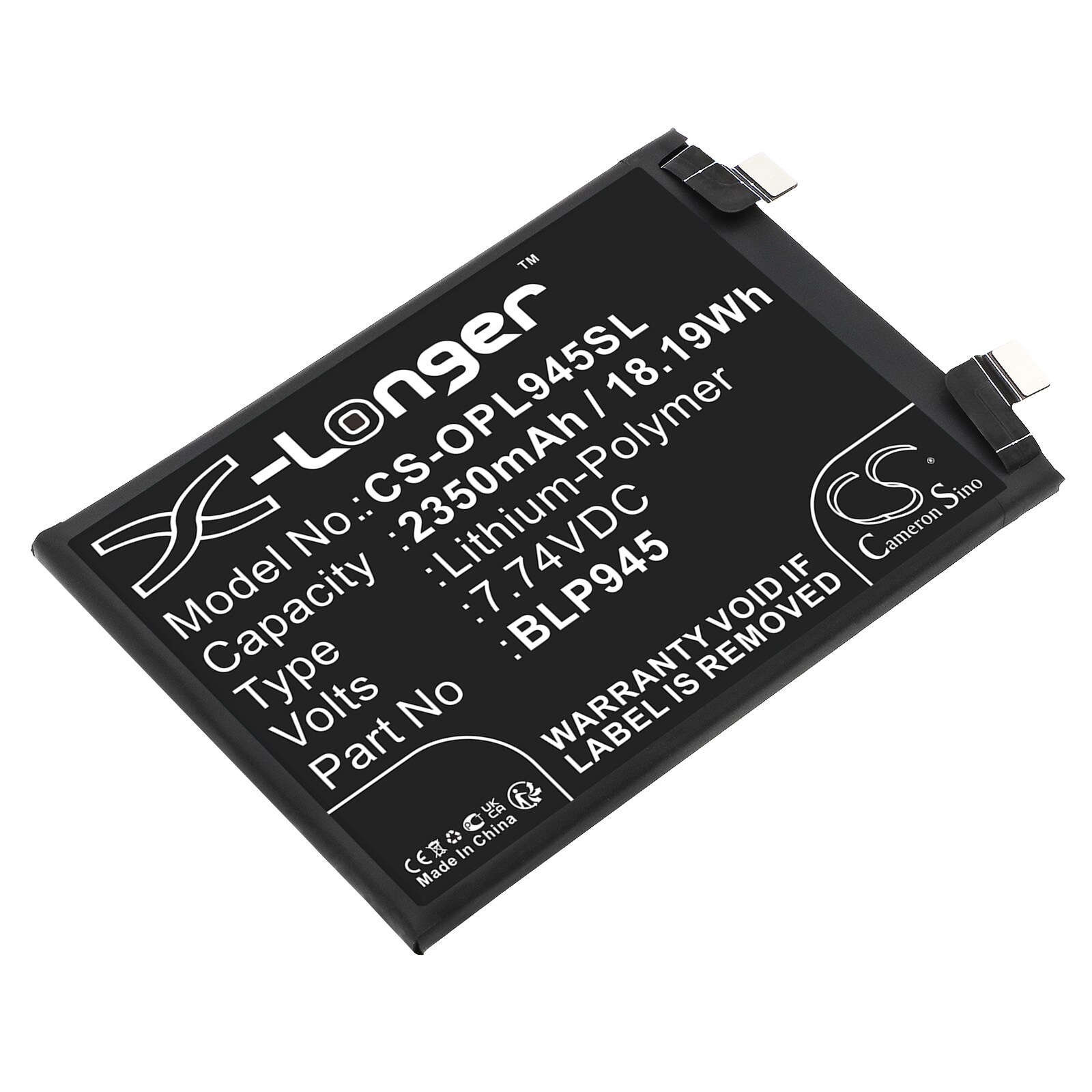 Batteri till SmartPhone, Mobil för Oneplus ACE Pro, Ace Pro 5G, PGP110 m.fl.