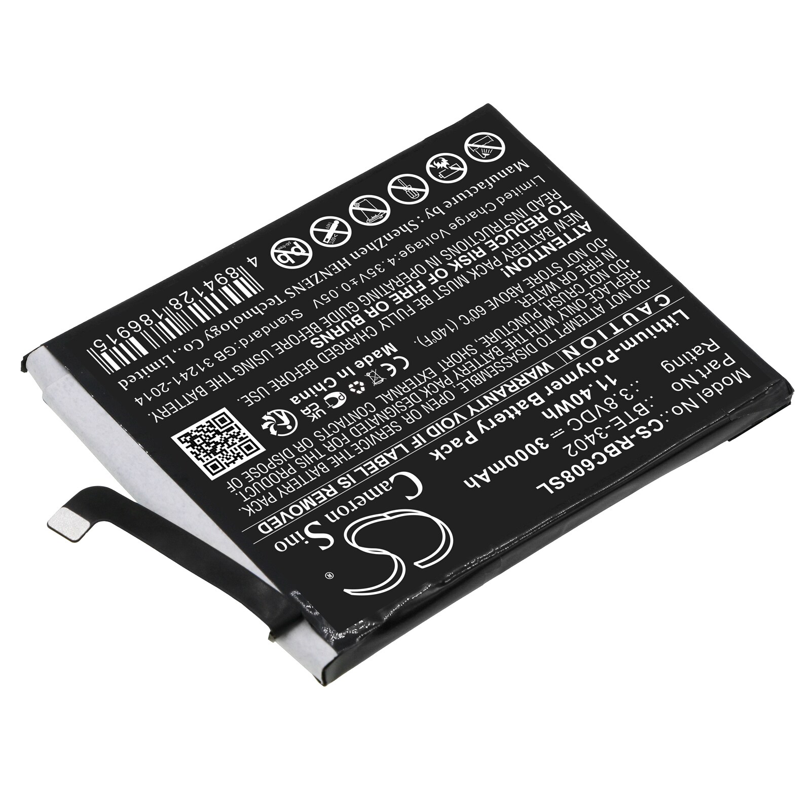 Batteri till SmartPhone, Mobil för Orbic JOY, RC608L, ORB608LBVZPP m.fl.