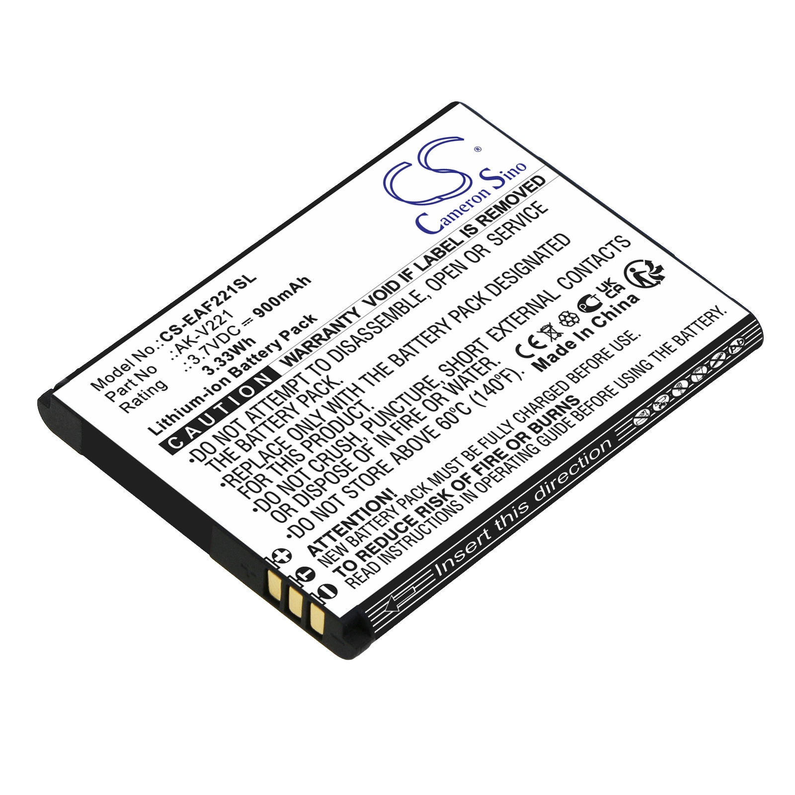 Batteri till SmartPhone, Mobil för Emporia Flip V221, Active glam V221 4G m.fl.