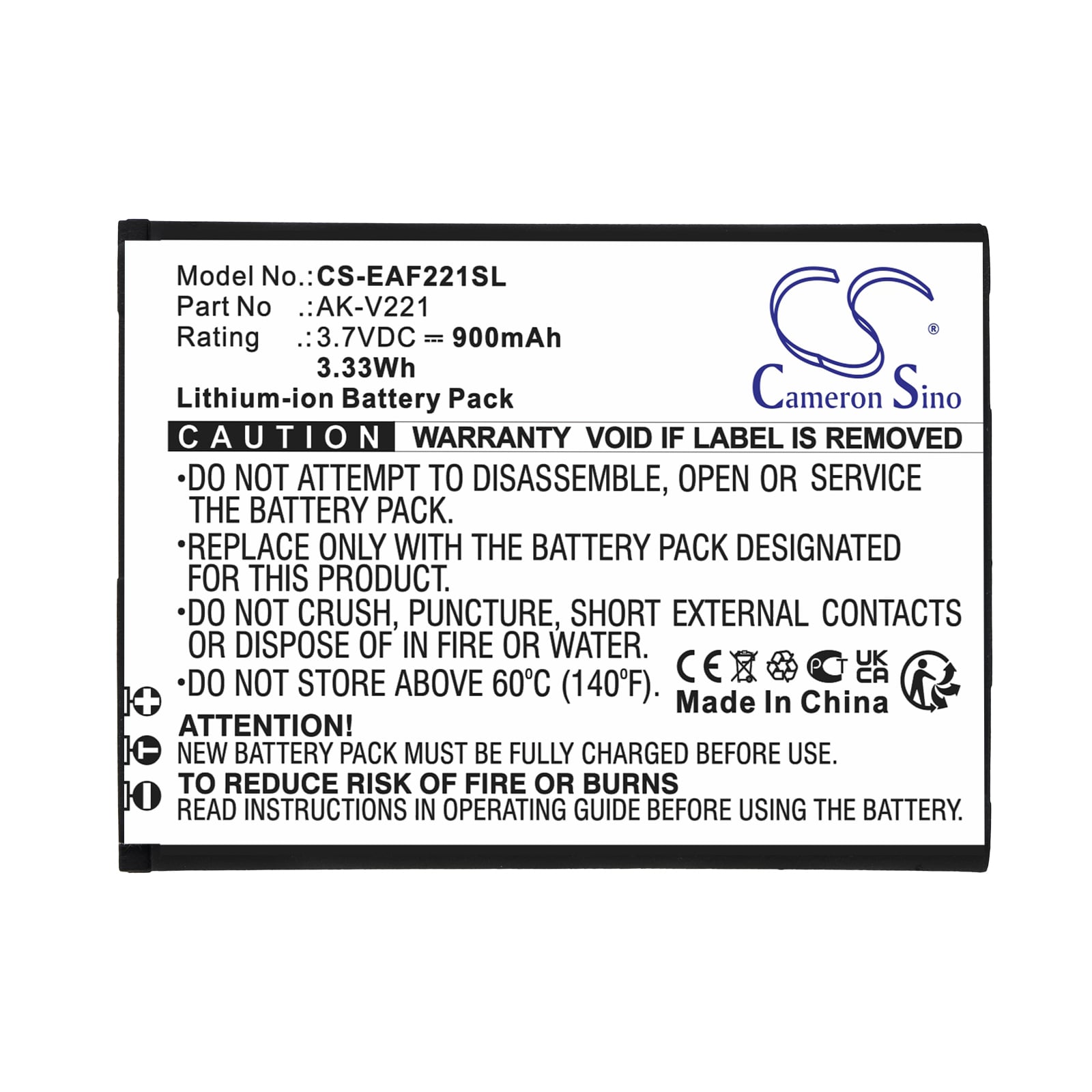 Batteri till SmartPhone, Mobil för Emporia Flip V221, Active glam V221 4G m.fl.