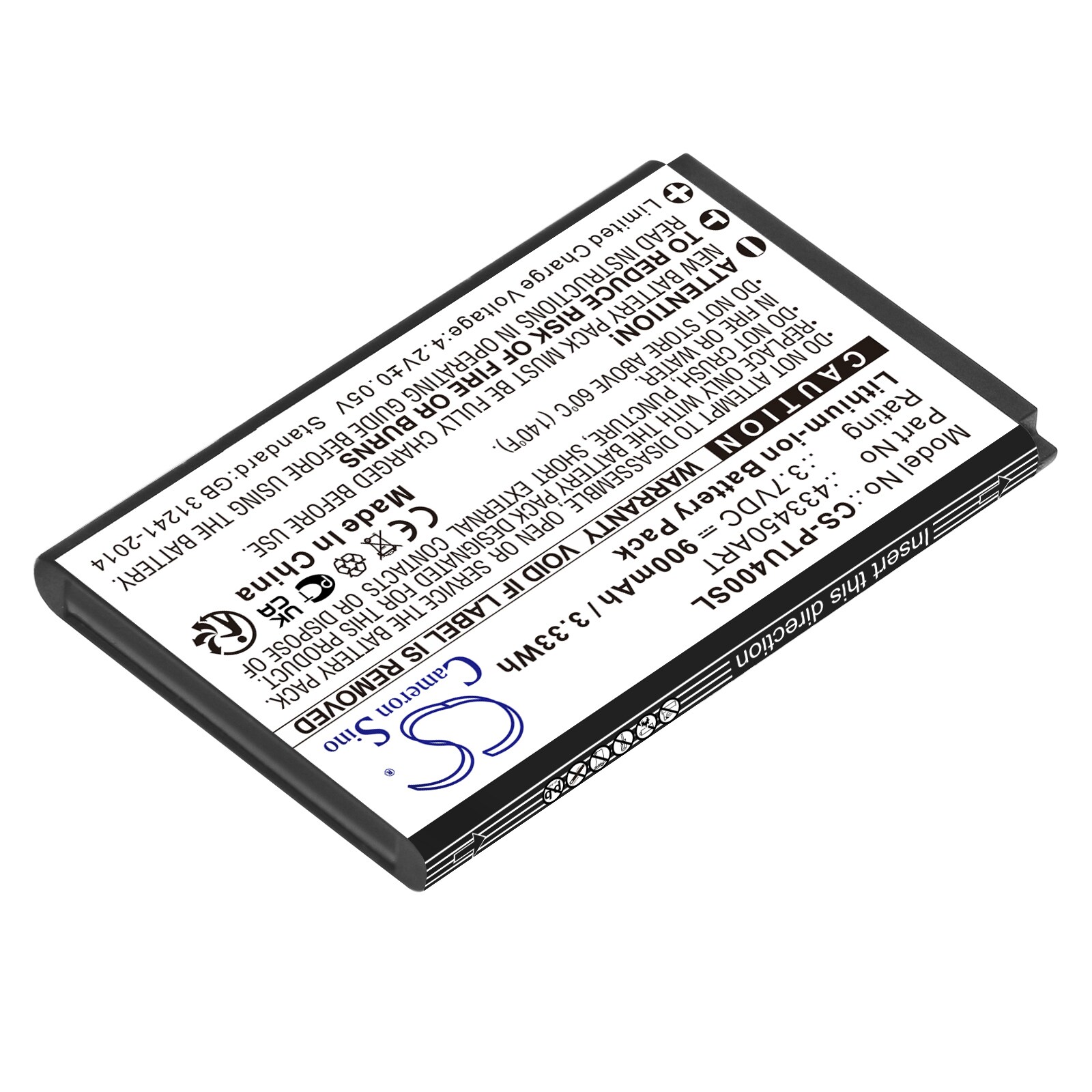 Batteri till SmartPhone, Mobil för Panasonic KX-TU400, KX-TU400 EXRM, KX-TU450