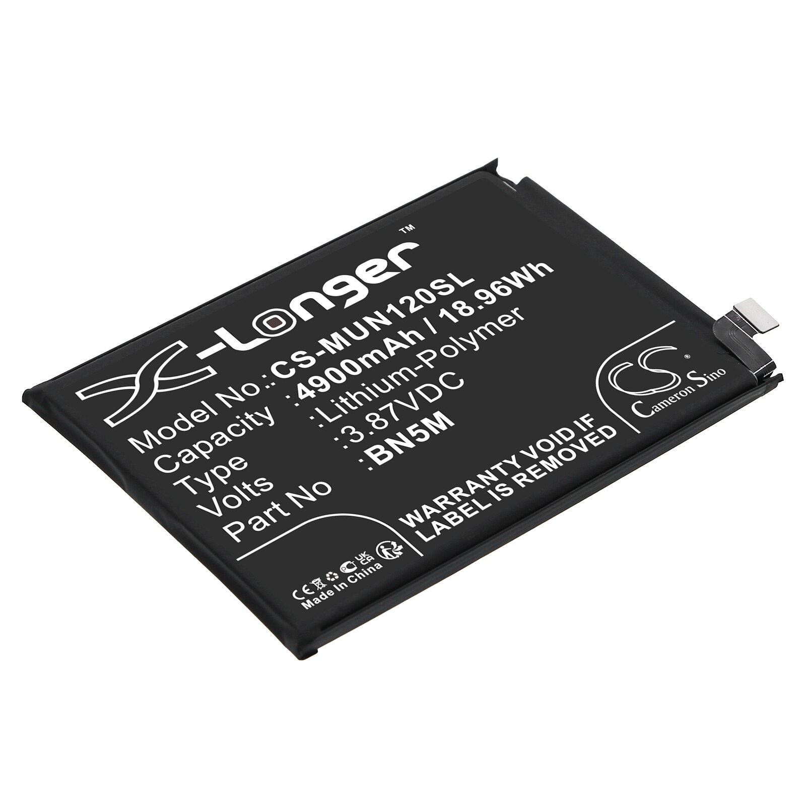 Batteri till SmartPhone, Mobil för Redmi Note 12 4G, 23028RA60L, Note 12 4G NFC m.fl.