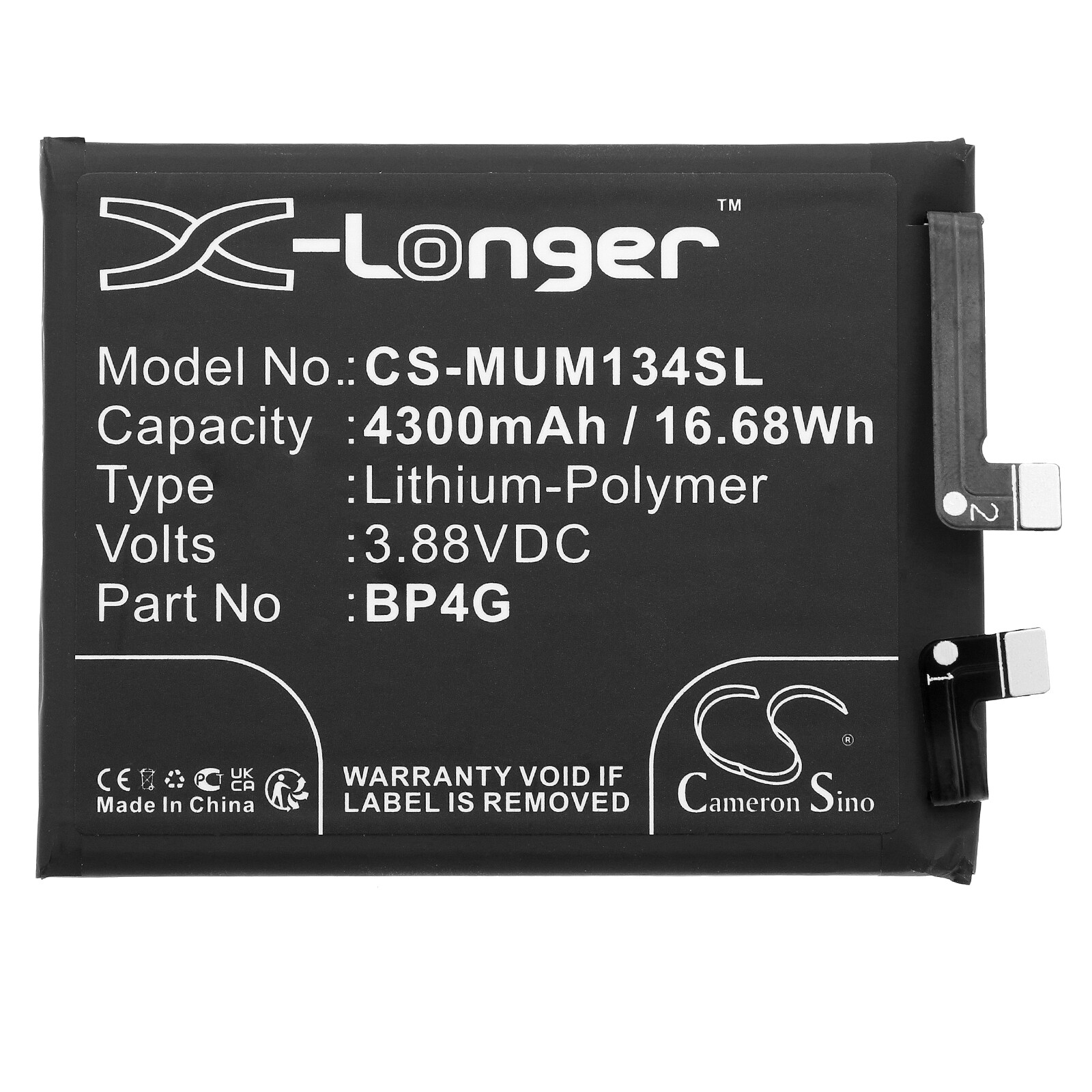 Batteri till SmartPhone, Mobil för Xiaomi Mi 13, Mi 13 5G, 2211133C m.fl.