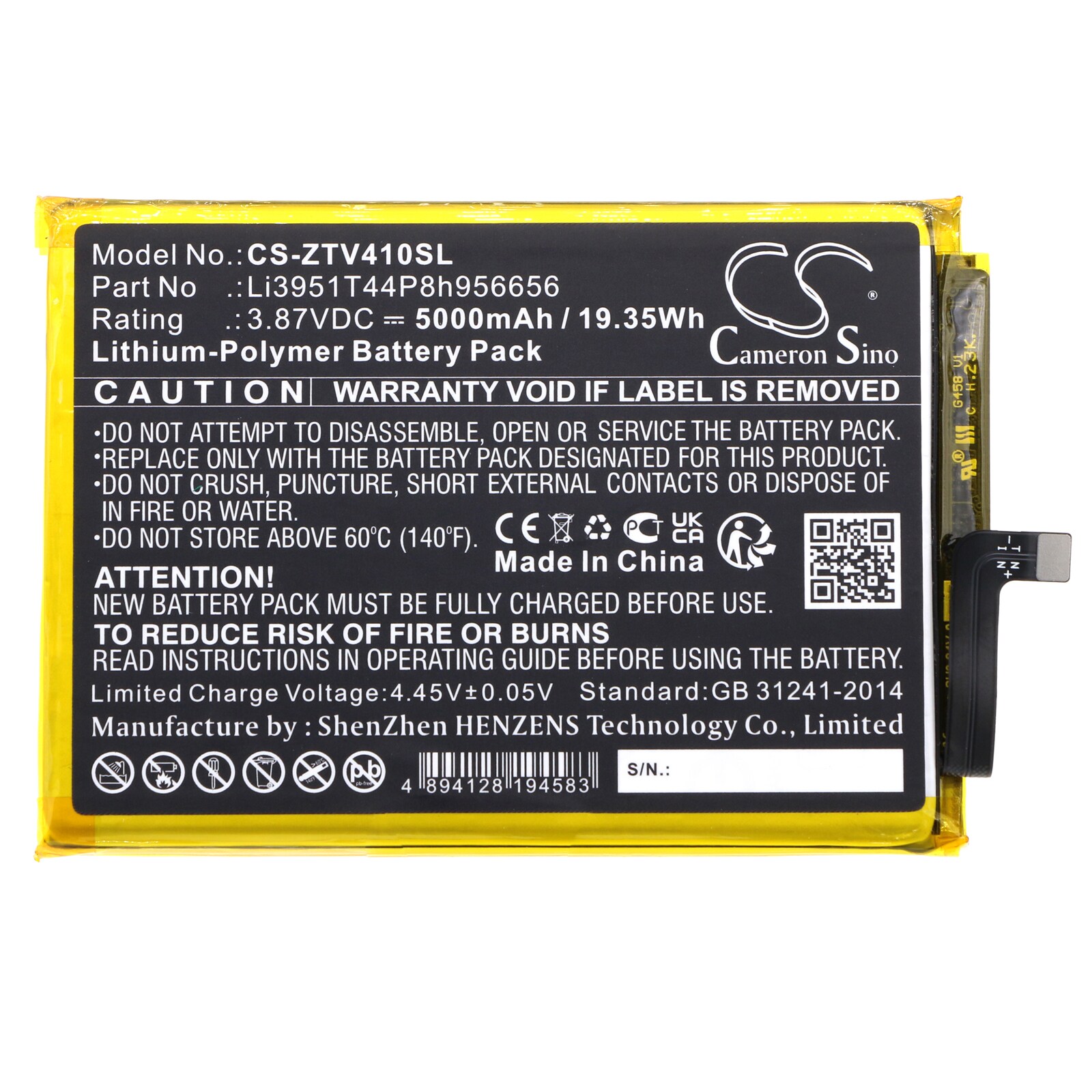 Batteri till SmartPhone, Mobil för ZTE Blade V40, Blade V40 5G, V40 Vita m.fl.