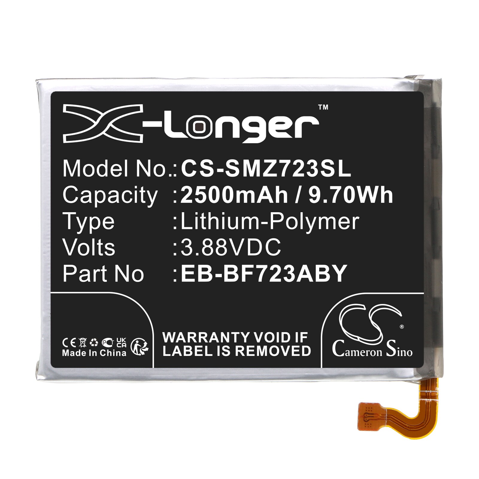 Batteri till SmartPhone, Mobil för Samsung Galaxy Z Flip 4, SM-F721U, SM-F721U1 m.fl.