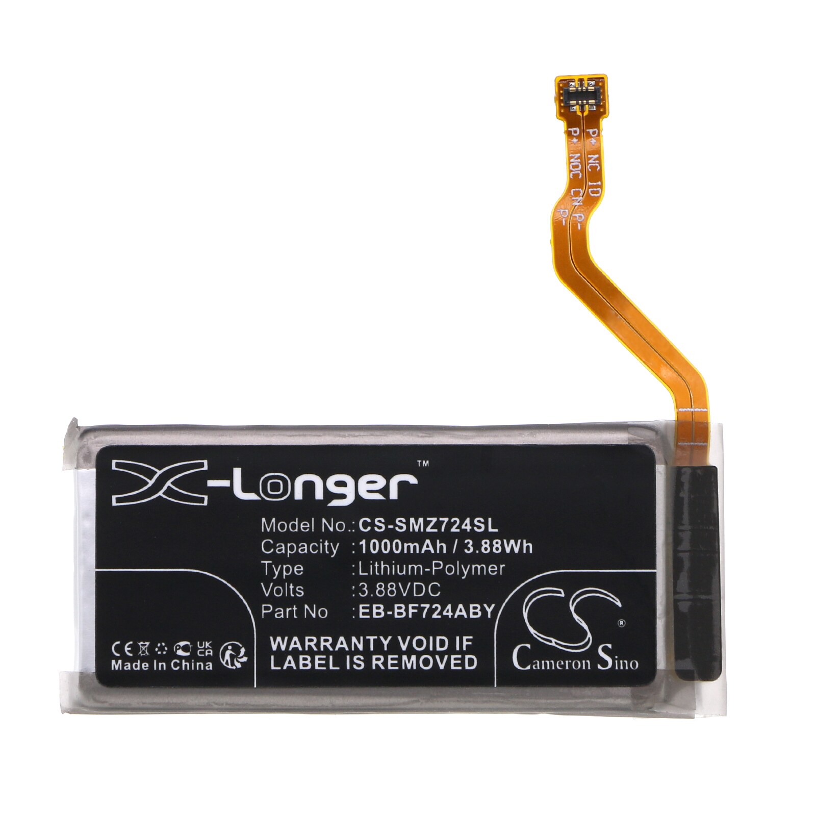 Batteri till SmartPhone, Mobil för Samsung Galaxy Z Flip 4, SM-F721U, SM-F721U1 m.fl.