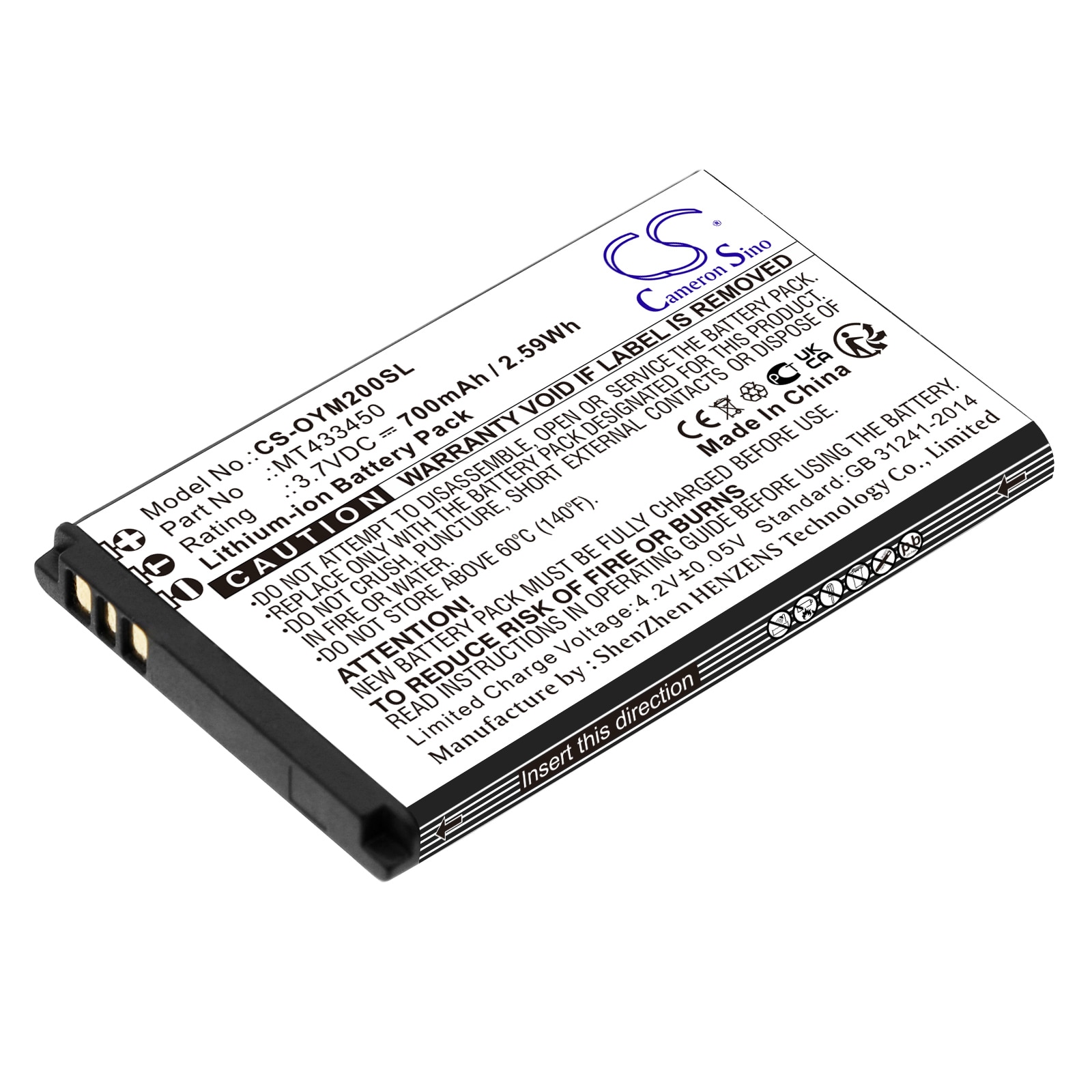 Batteri till SmartPhone, Mobil för Olympia Classic Mini II