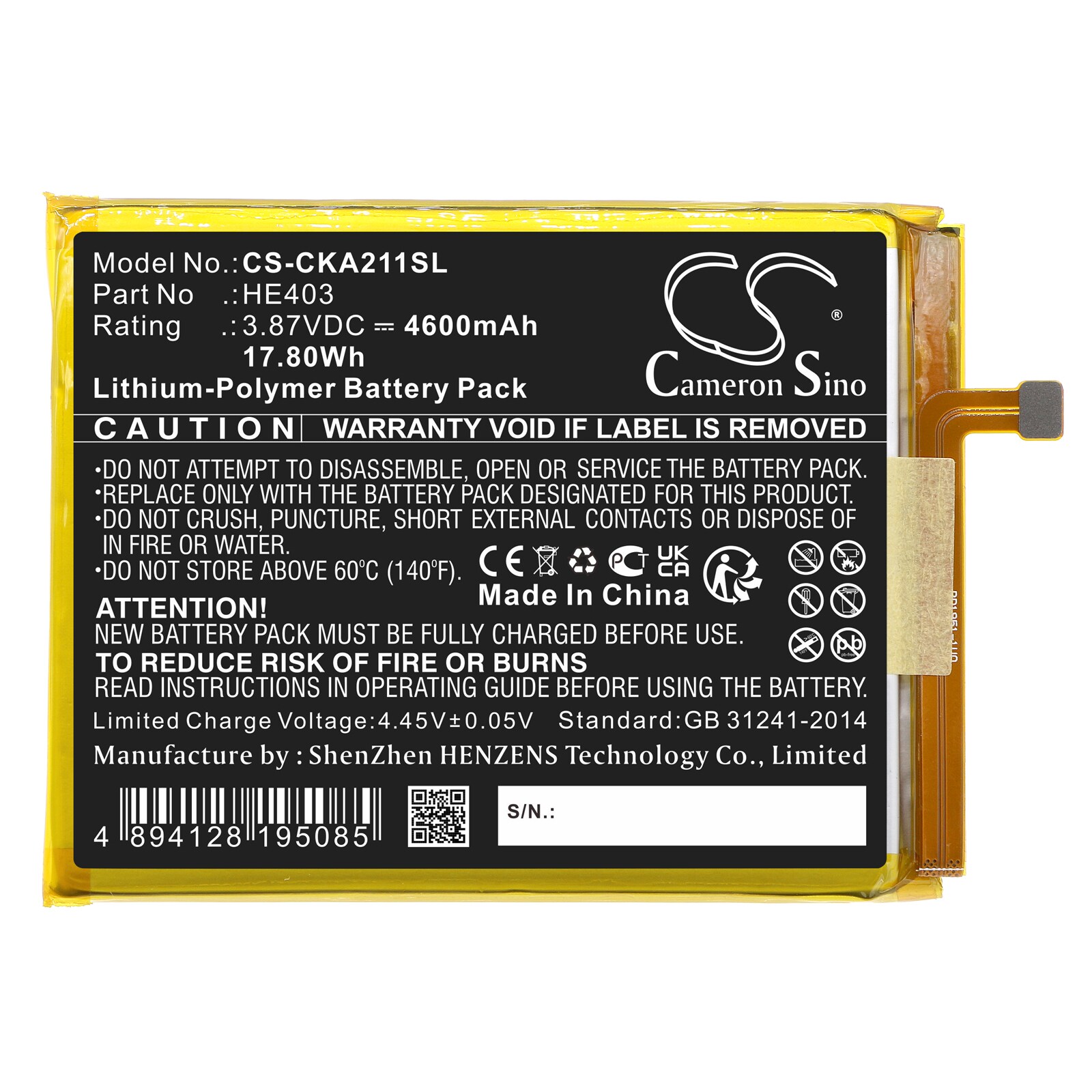Batteri till SmartPhone, Mobil för Cricket Dream 5G, EC211001