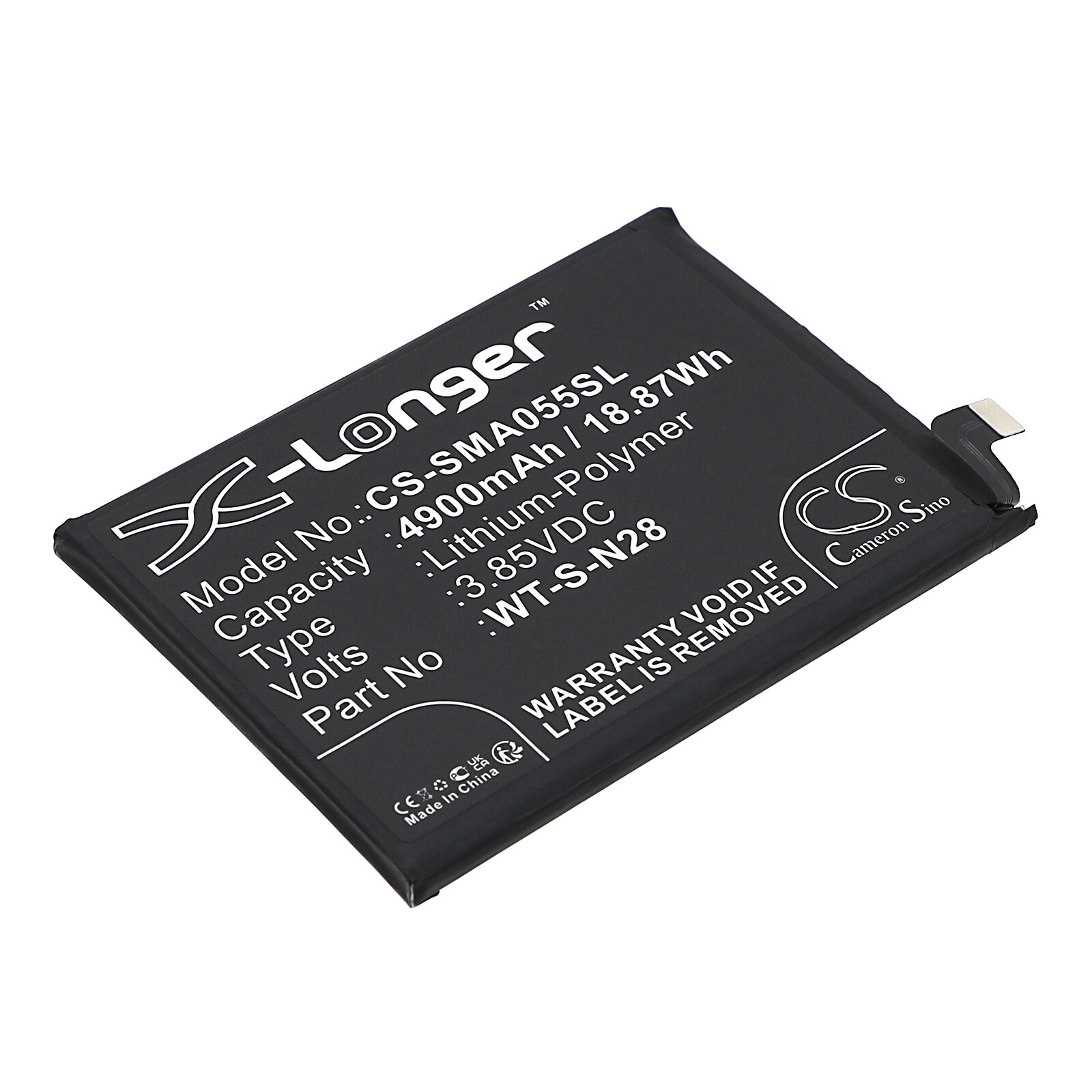Batteri till SmartPhone, Mobil för Samsung Galaxy A05 2023, SM-A055M/DS, SM-A055F/DS m.fl.
