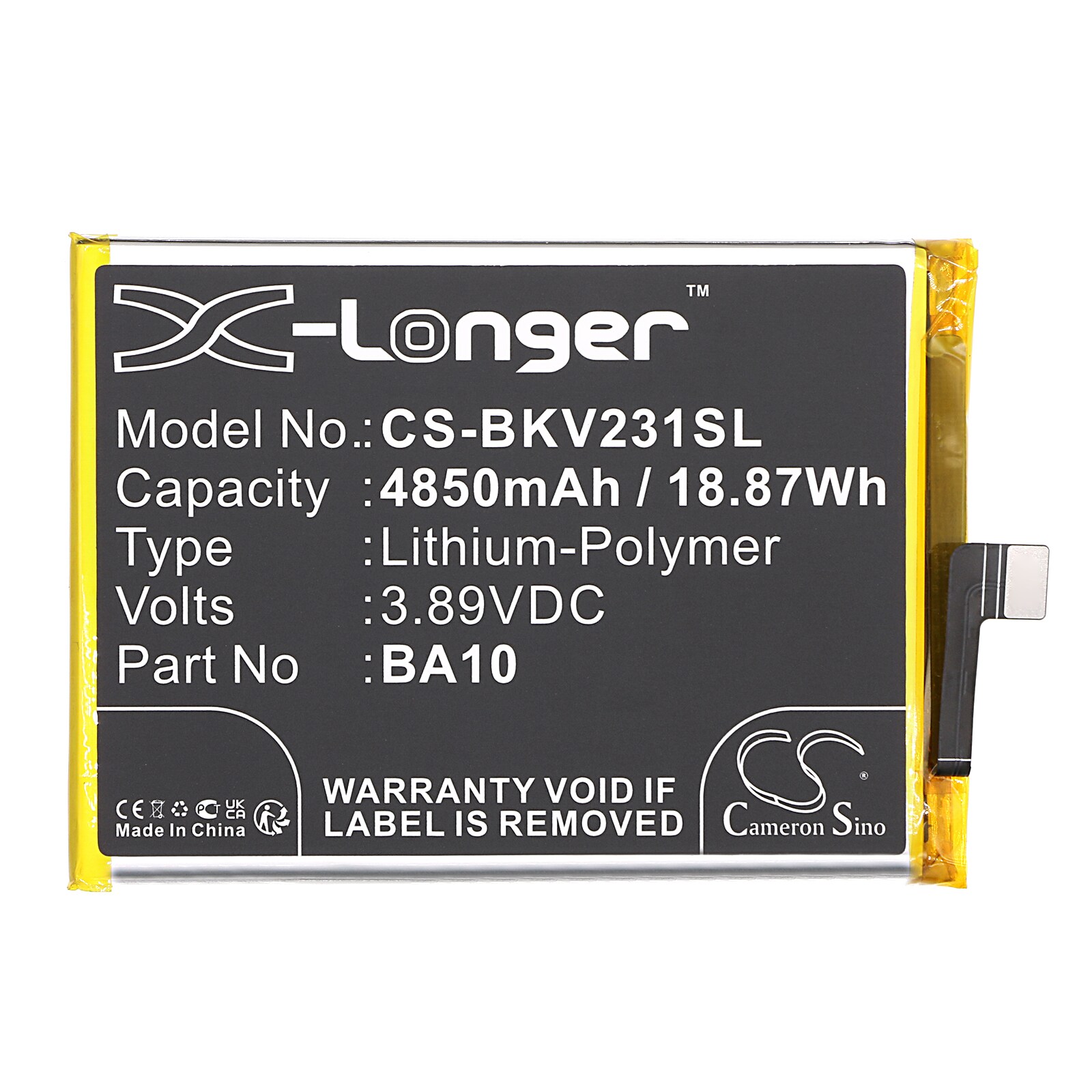 Batteri till SmartPhone, Mobil för VIVO Y17S, V36m, V2318A m.fl.
