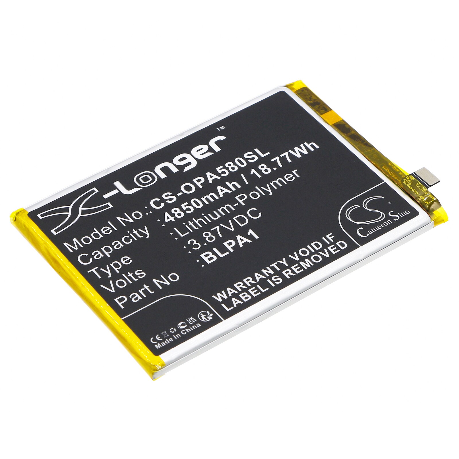 Batteri till SmartPhone, Mobil för OPPO A58, A38