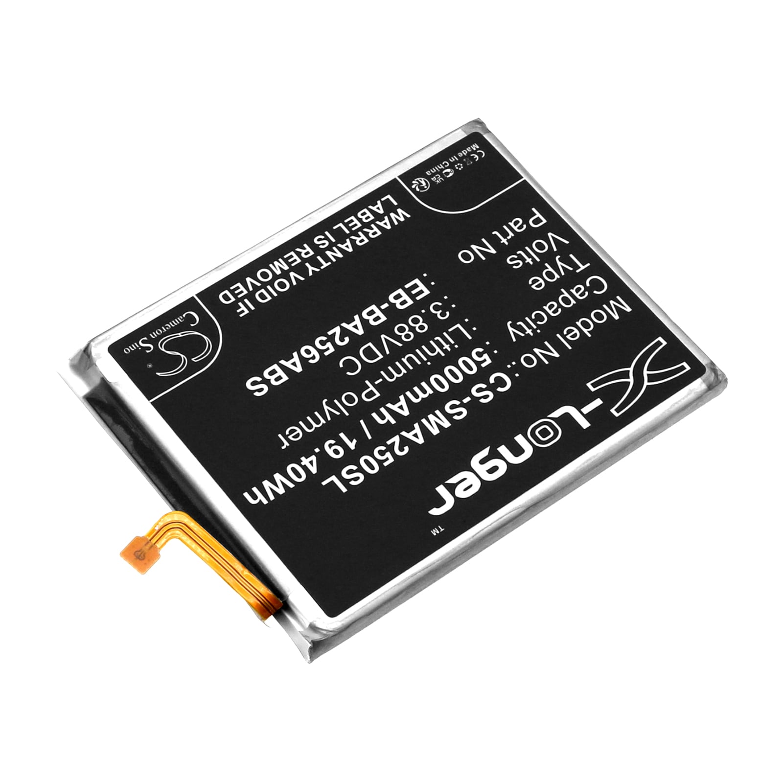 Batteri till SmartPhone, Mobil för Samsung Galaxy A25, Galaxy A25 5G, SM-A256U m.fl.