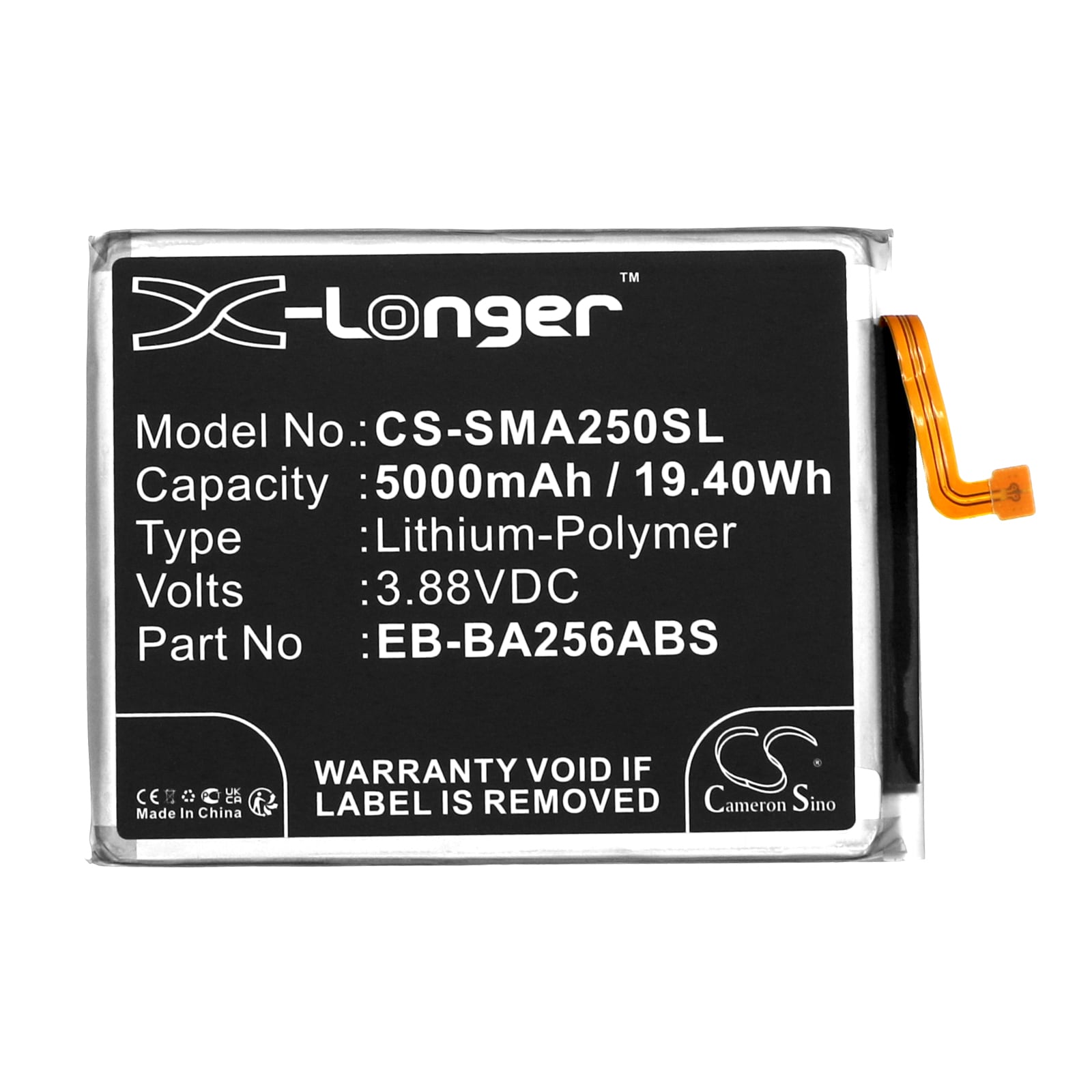 Batteri till SmartPhone, Mobil för Samsung Galaxy A25, Galaxy A25 5G, SM-A256U m.fl.