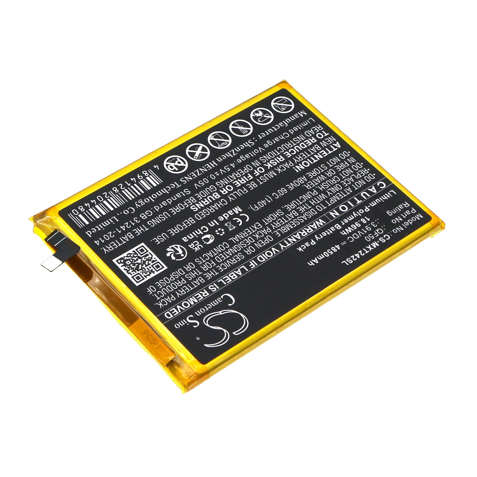 Batteri till SmartPhone, Mobil för Motorola Moto G04, XT2421