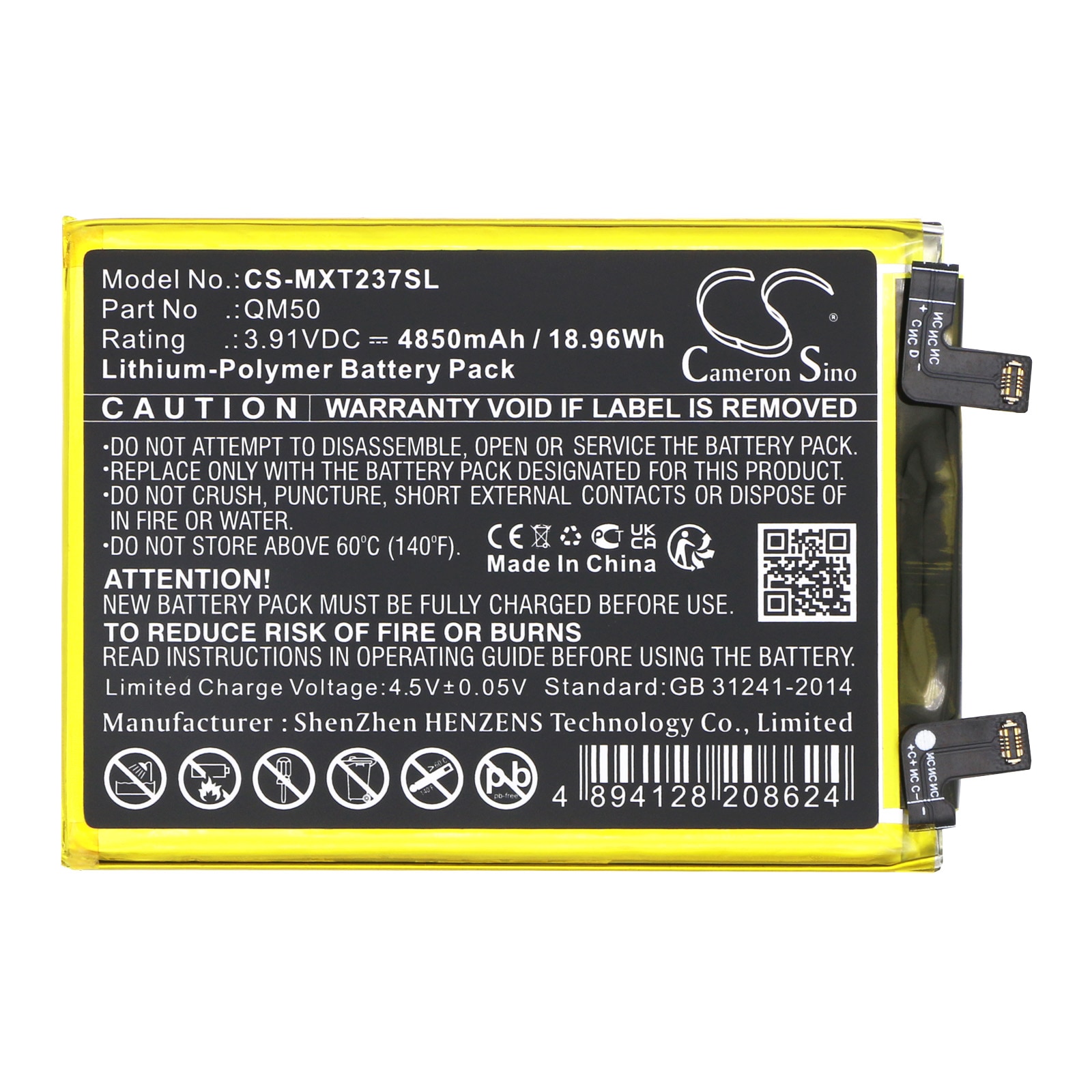 Batteri till SmartPhone, Mobil för Motorola EDGE 40 NEO, XT2307-1, XT2307-2 m.fl.