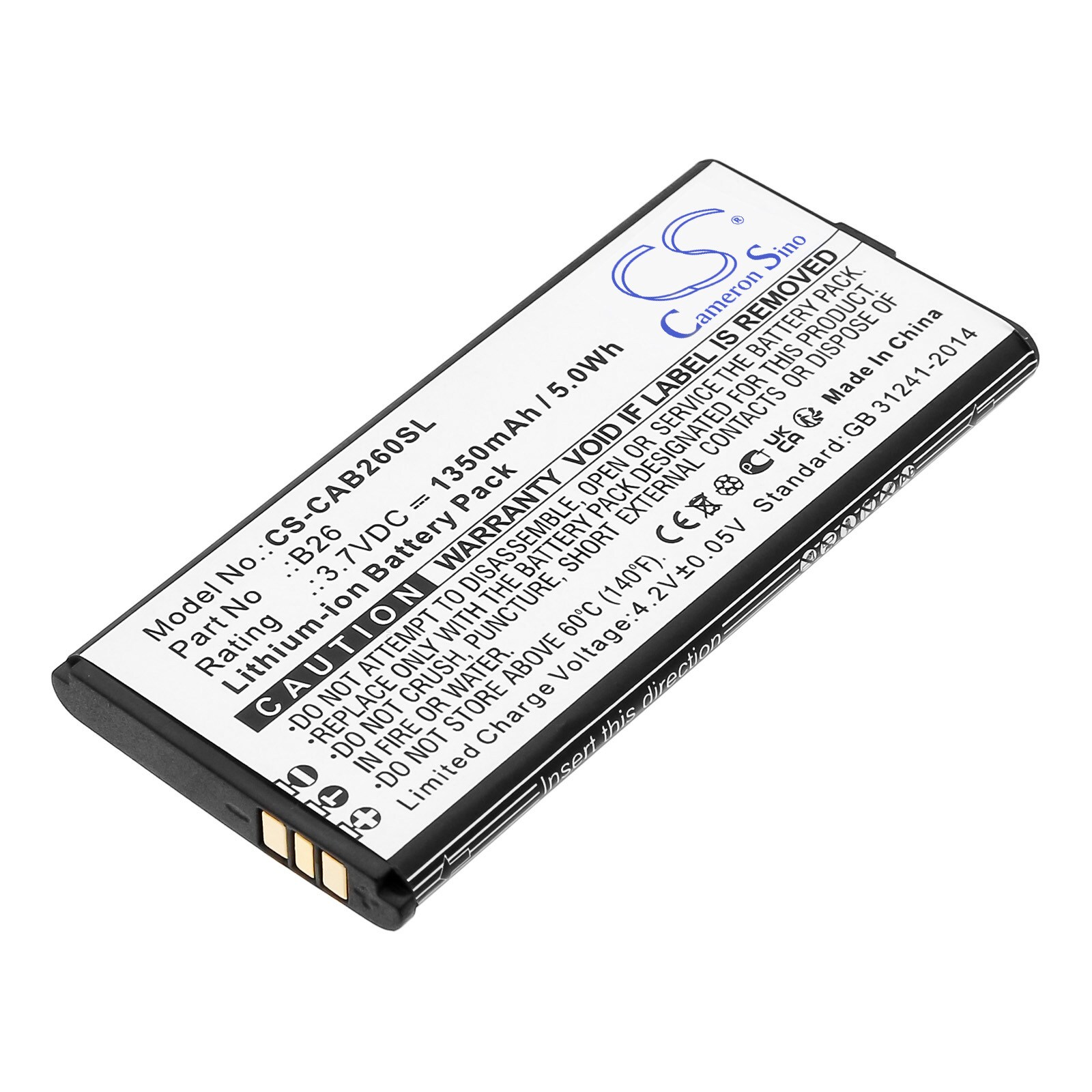 Batteri till SmartPhone, Mobil för CAT B26