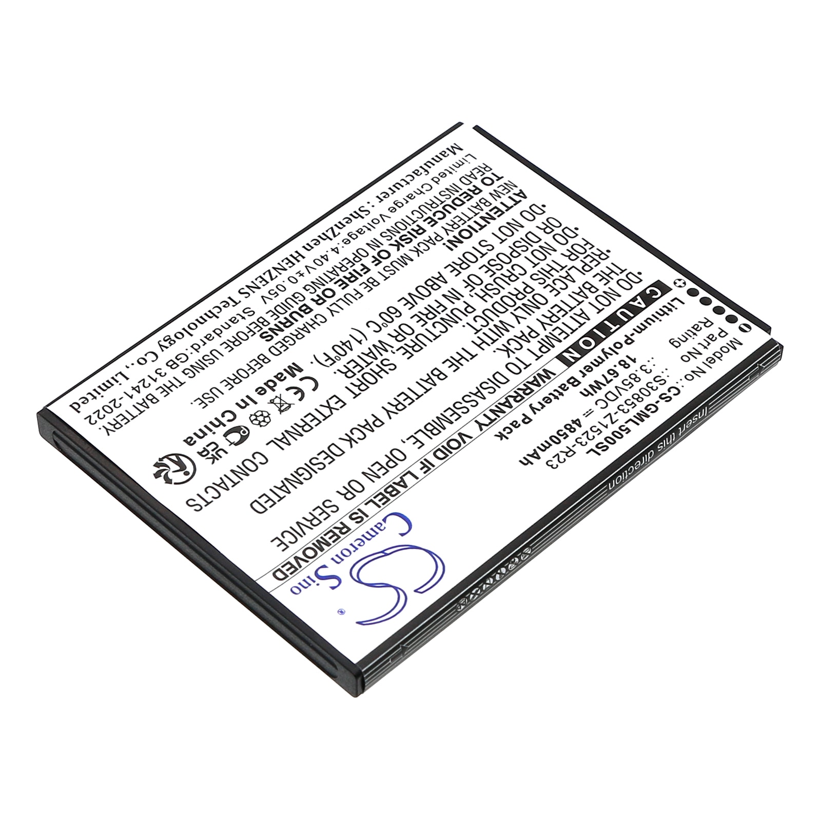 Batteri till SmartPhone, Mobil för Gigaset GS5, GS5 Lite, GS5 Senior