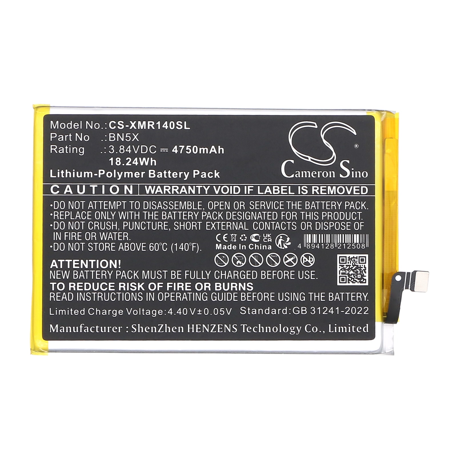 Batteri till SmartPhone, Mobil för Xiaomi 2409BRN2CA, 2409BRN2CC, 2409BRN2CG m.fl.