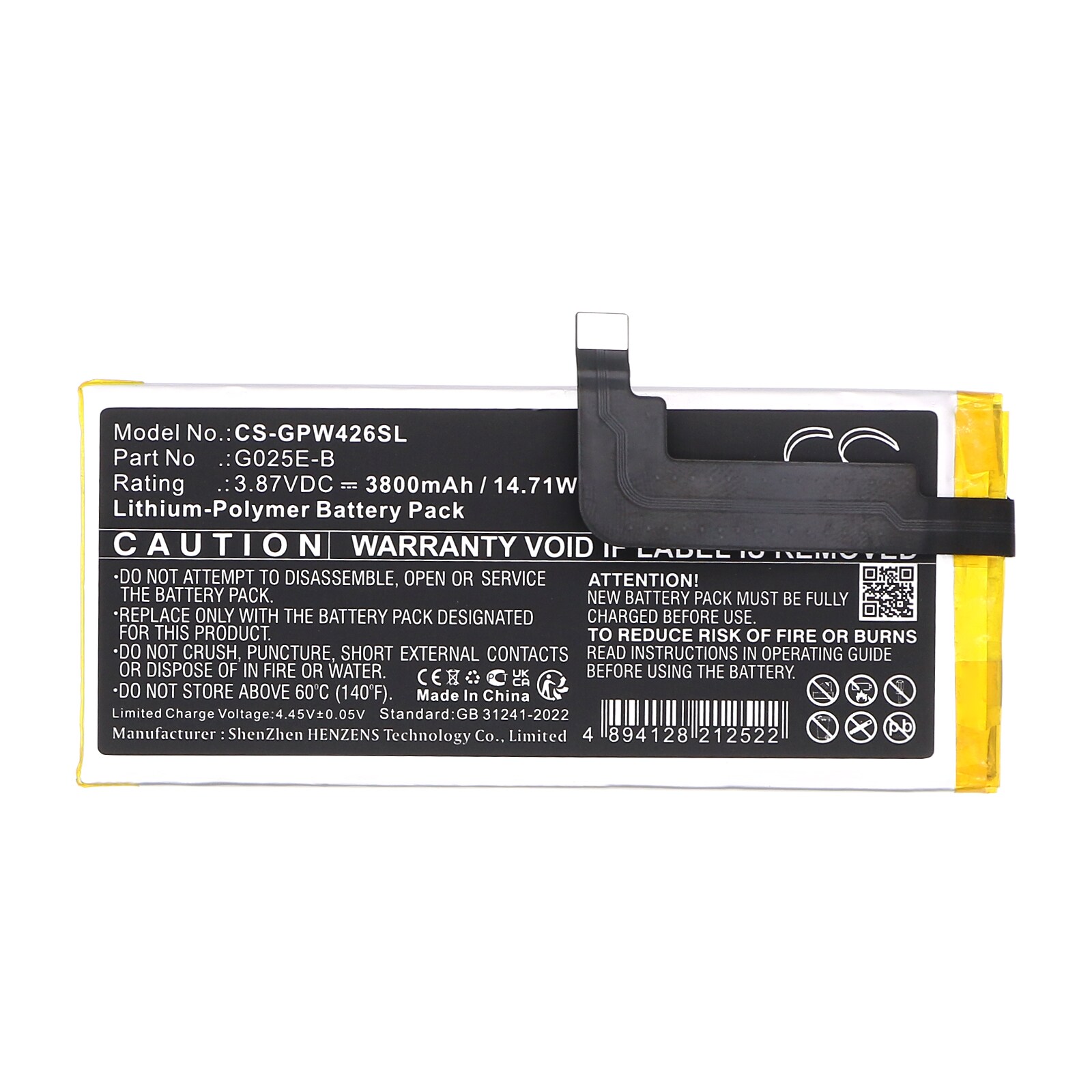 Batteri till SmartPhone, Mobil för Google G025E, G025H, G6QU3 m.fl.