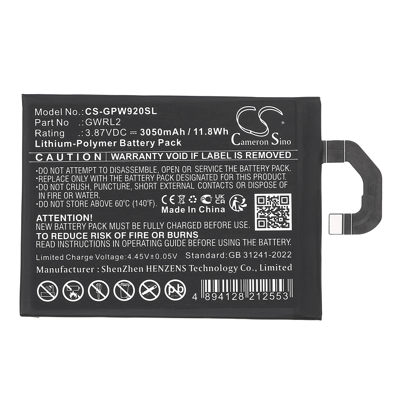 Batteri till SmartPhone, Mobil för Google GC15S, GGH2X, Pixel 9 Pro Fold