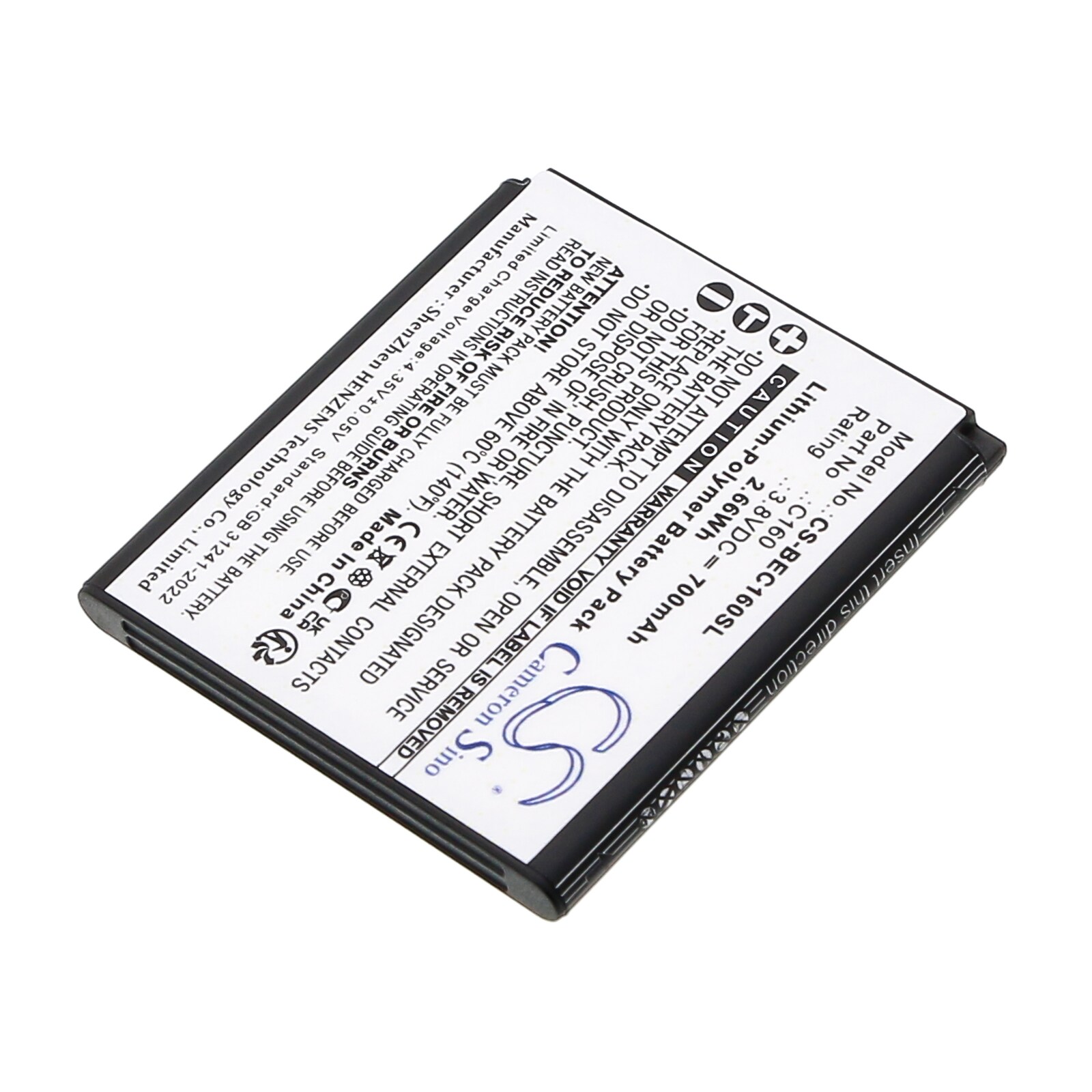 Batteri till SmartPhone, Mobil för Bea-fon C160, C160 Schwarz