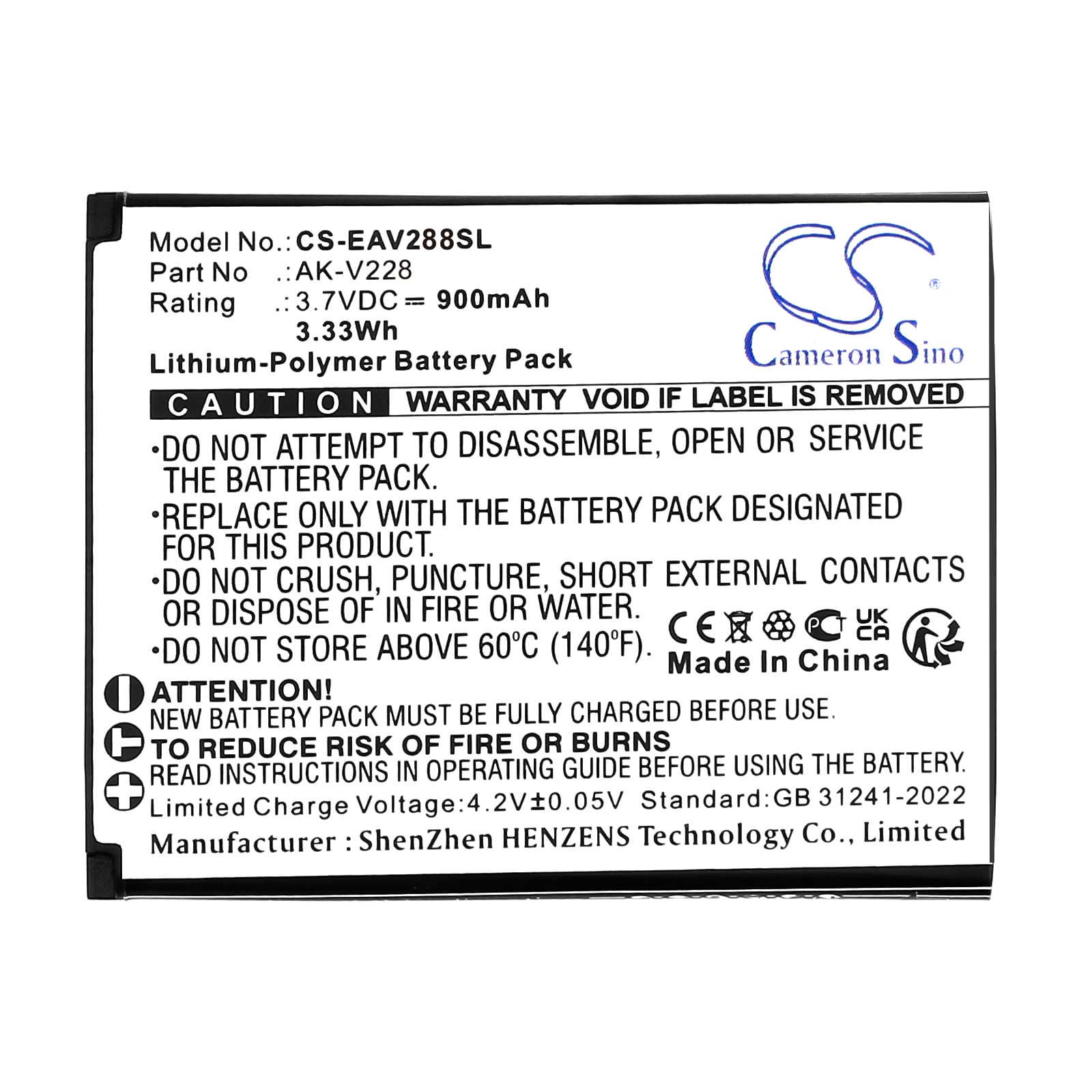 Batteri till SmartPhone, Mobil för Emporia JOY LTE, V228LTE_001, V288 m.fl.