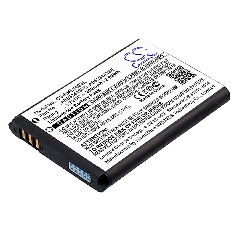 Batteri till SmartPhone, Mobil för Samsung SGH-L760, SGH-L768, SGH-Z620