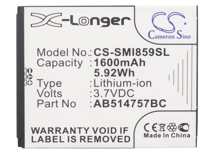 Batteri till SmartPhone, Mobil för Samsung SCH-i859, SGH-I728A, SGH-I740