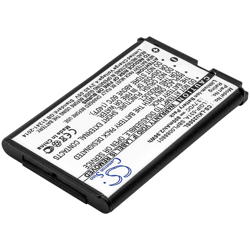 Batteri till SmartPhone, Mobil för LG A100 Amigo, LG-T500, T500 m.fl.