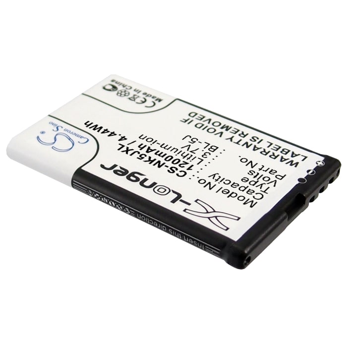 Batteri till SmartPhone, Mobil för Nokia 5800, 5800T, 5800 XpressMusic m.fl.