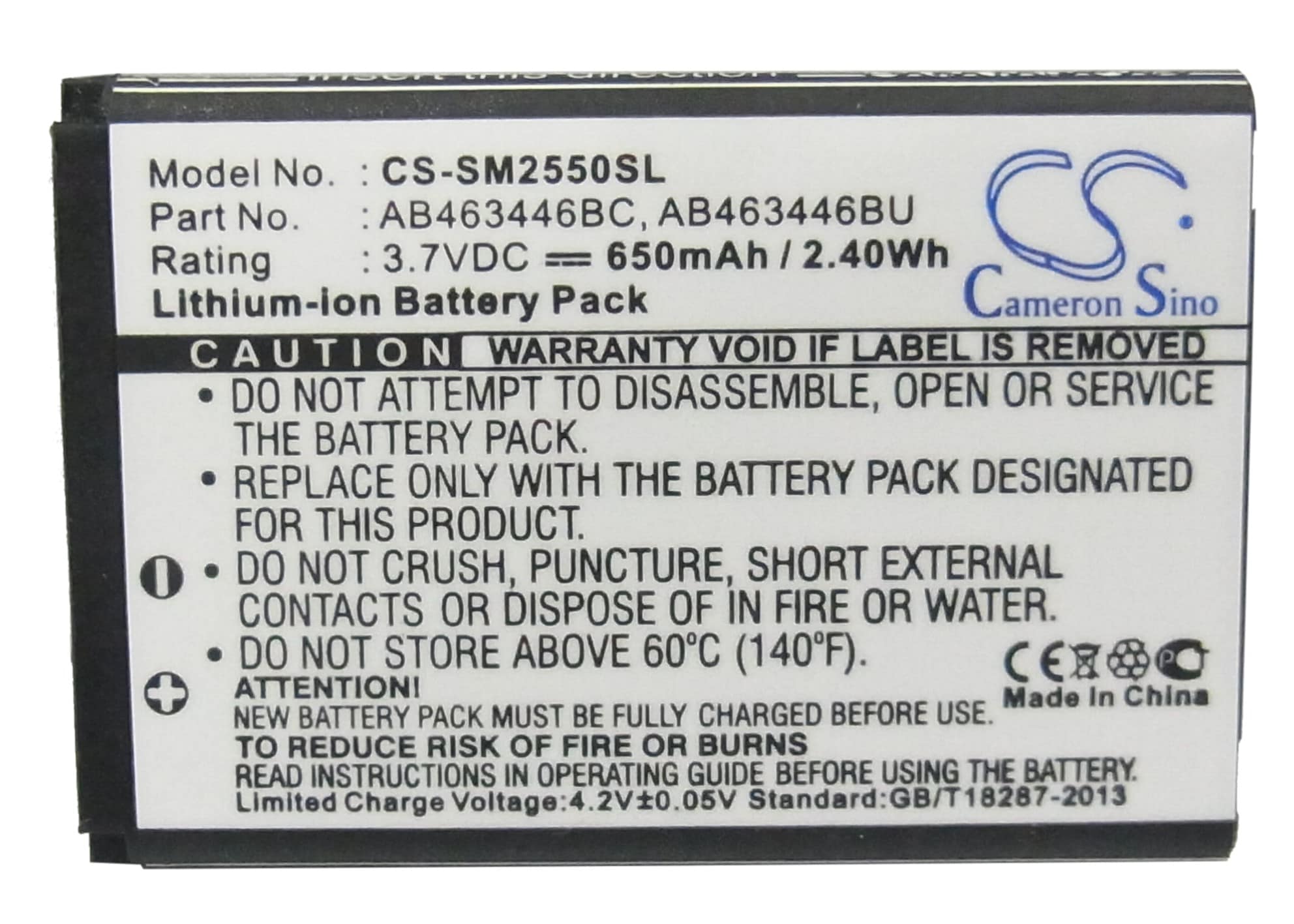 Batteri till SmartPhone, Mobil för Samsung GT-E2520, GT-M2510, GT-E1150 m.fl.