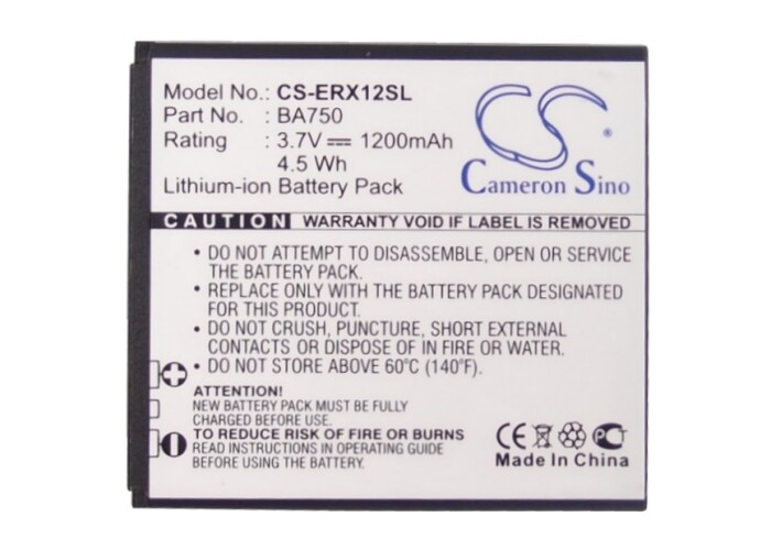 Batteri till SmartPhone, Mobil för Sony Ericsson Xperia Arc, LT15a, LT15i m.fl.
