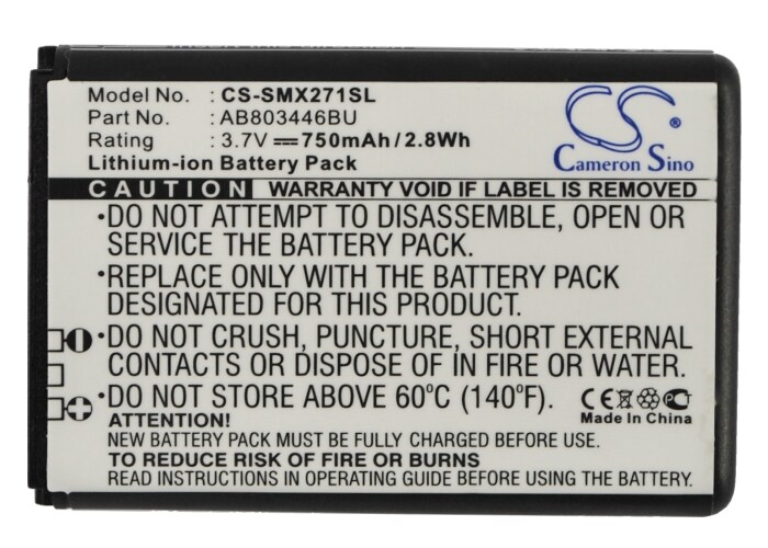 Batteri till SmartPhone, Mobil för Samsung GT-B2710, xcover 271, B2710 Solid